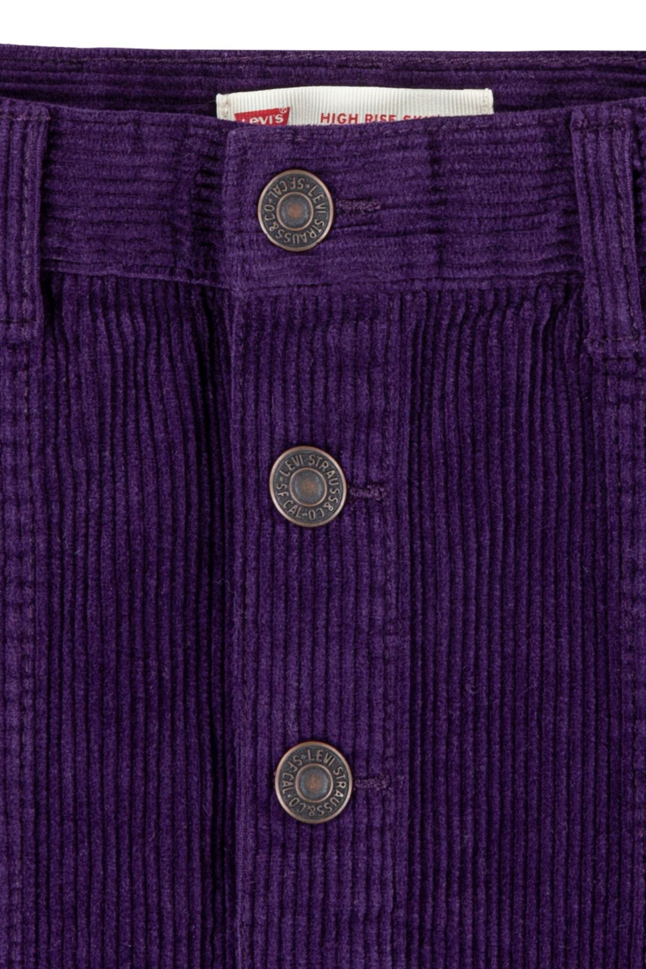 GIRLS HIGH RISE BUTTON FRONT SKIRT BLACKBERRY CORDIAL 3