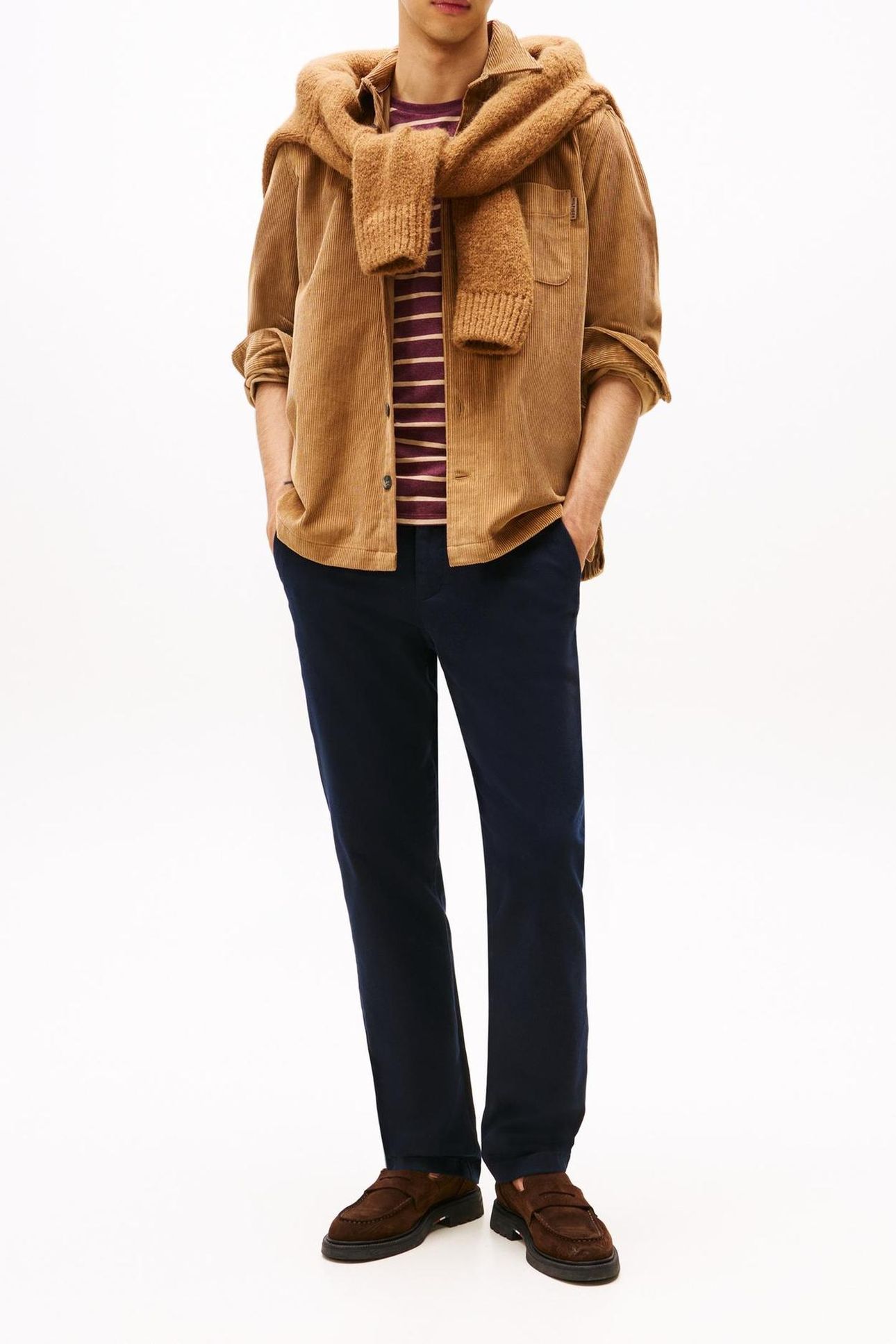 CORDUROY RELAXED OVERSHIRT HICKORY CORD 1
