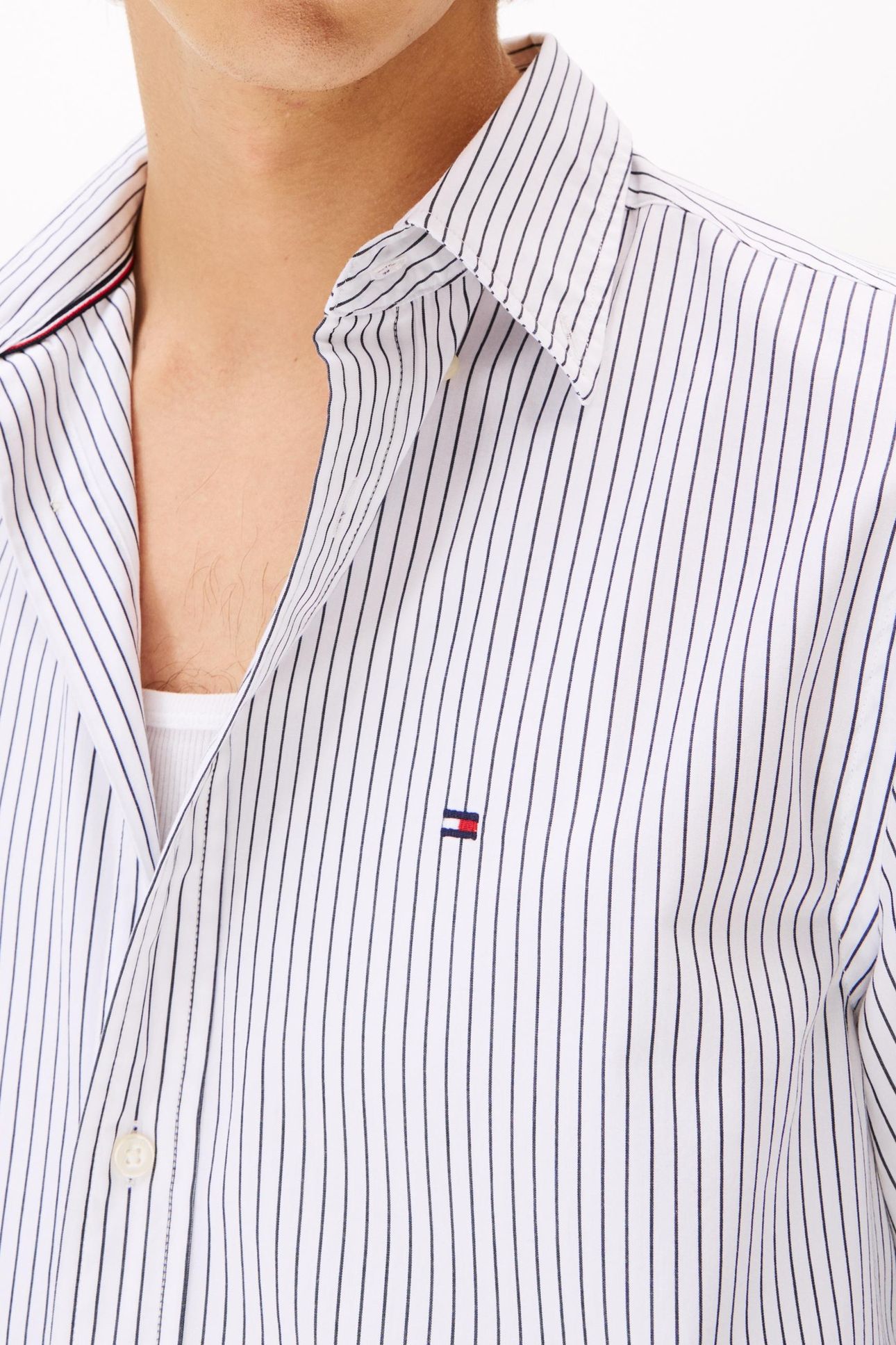 CORE HAIRLINE POPLIN WHITE/STRIPE 5