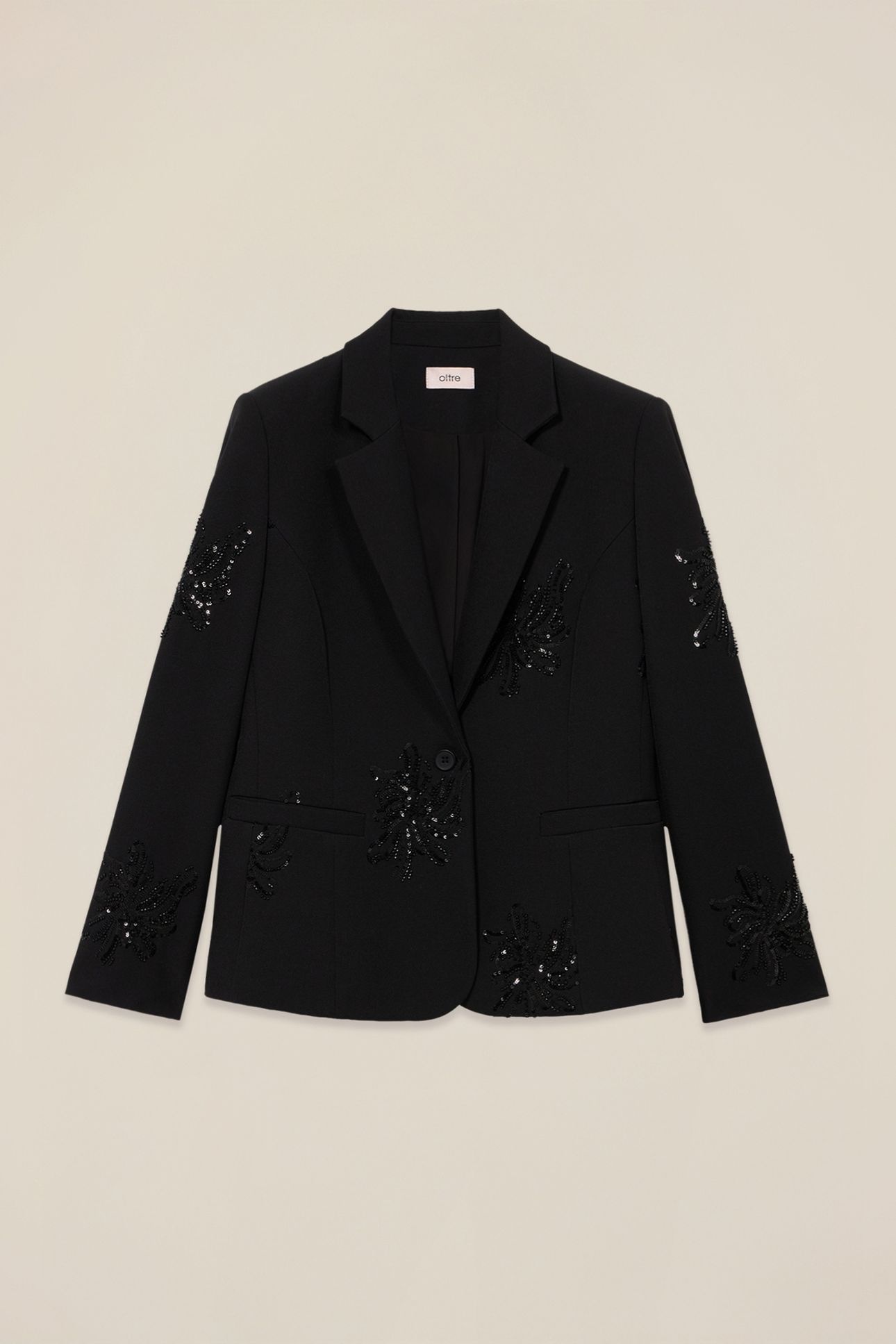 BLAZER WITH SEQUIN EMBROIDERY BLACK 3
