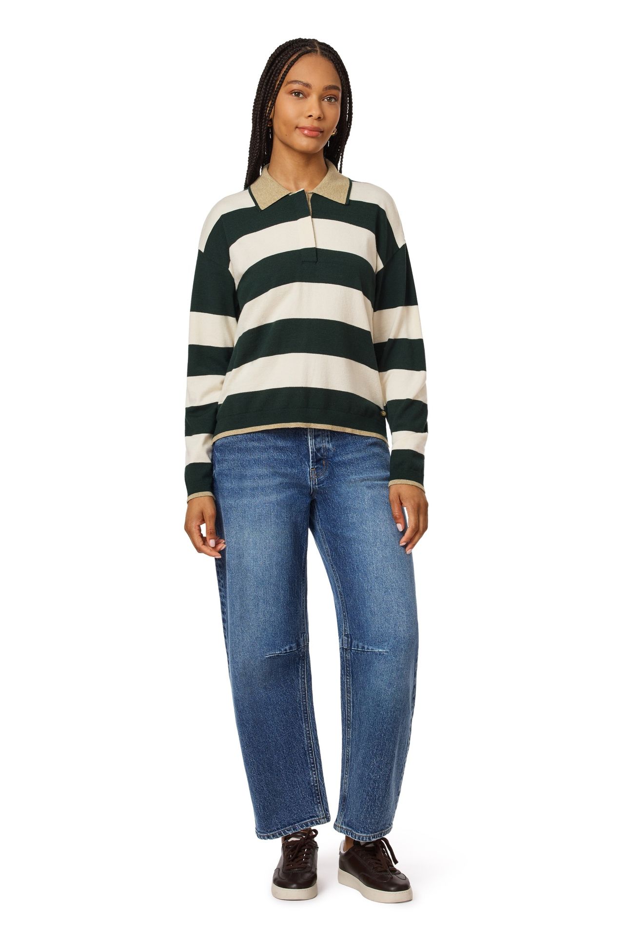 POLO SWEATER SCARAB/ANTIQUE WHITE 6