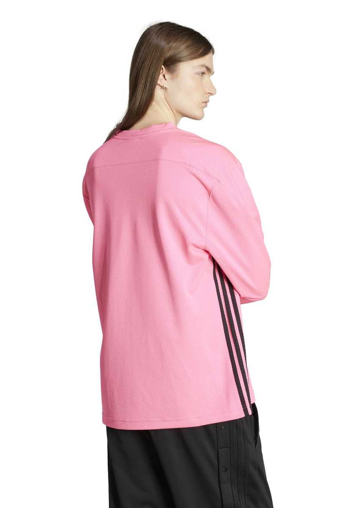 UNISEX MESH LS LUCID PINK 2