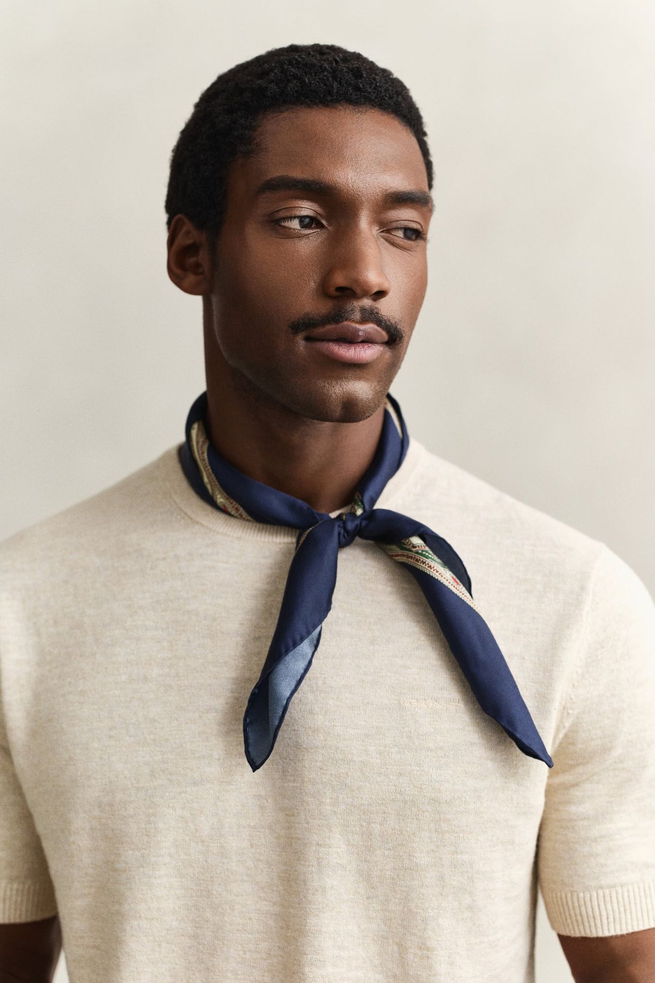 SLUB COTTON LINEN SS C-NECK SEED MELANGE 5