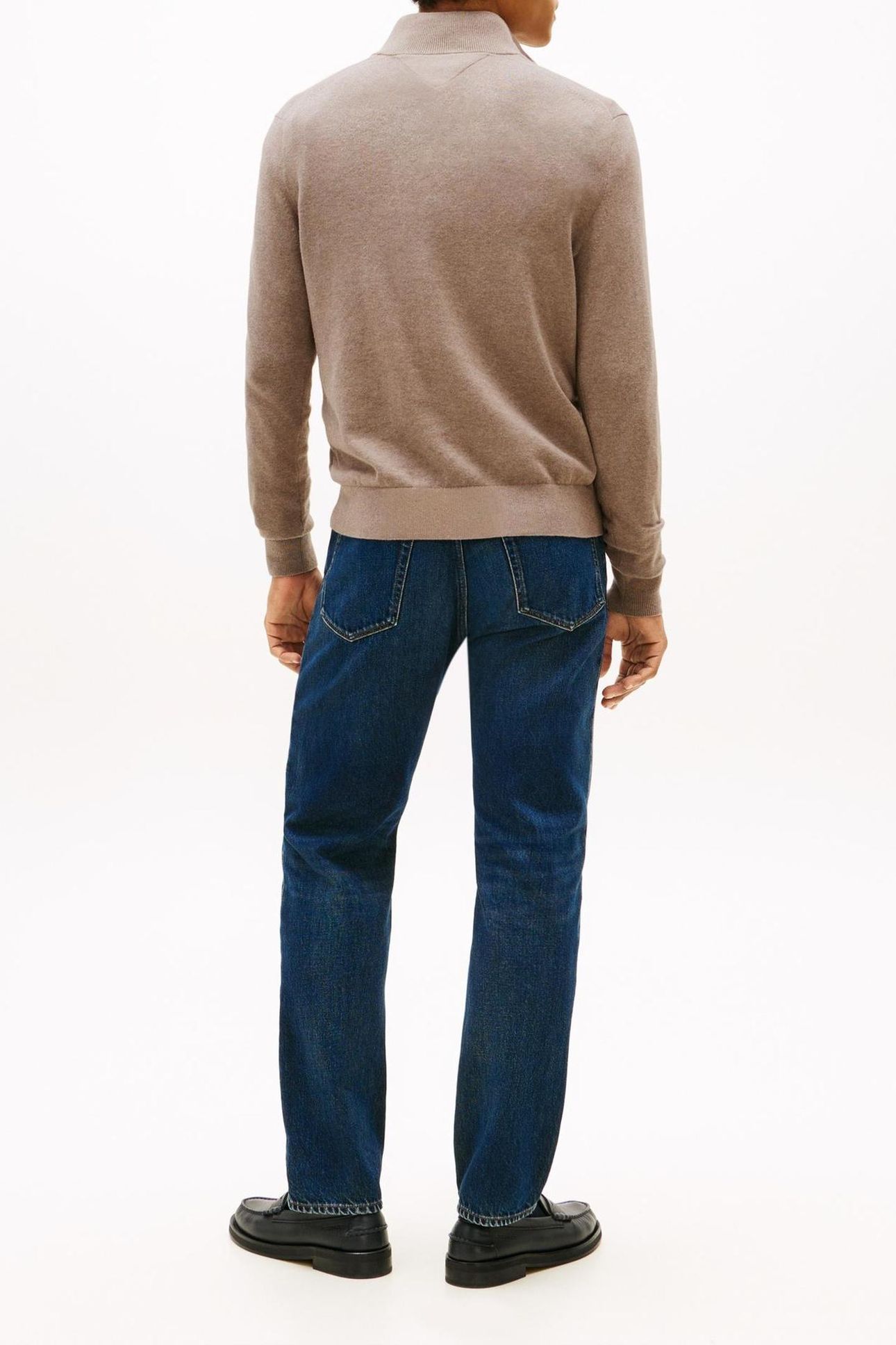 PIMA COTTON CASHMERE SWEATER COASTAL TAUPE HEATHER 2