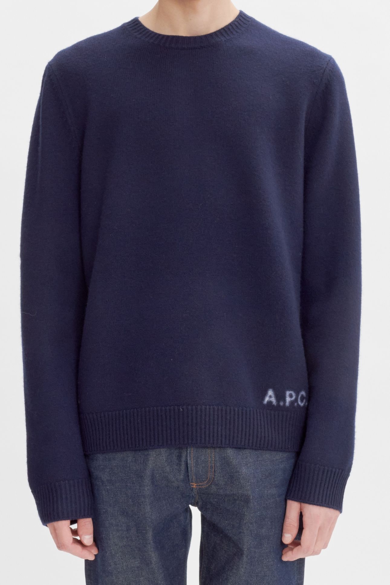 UNISEX SWEATER CREW NECK DARK NAVY 1