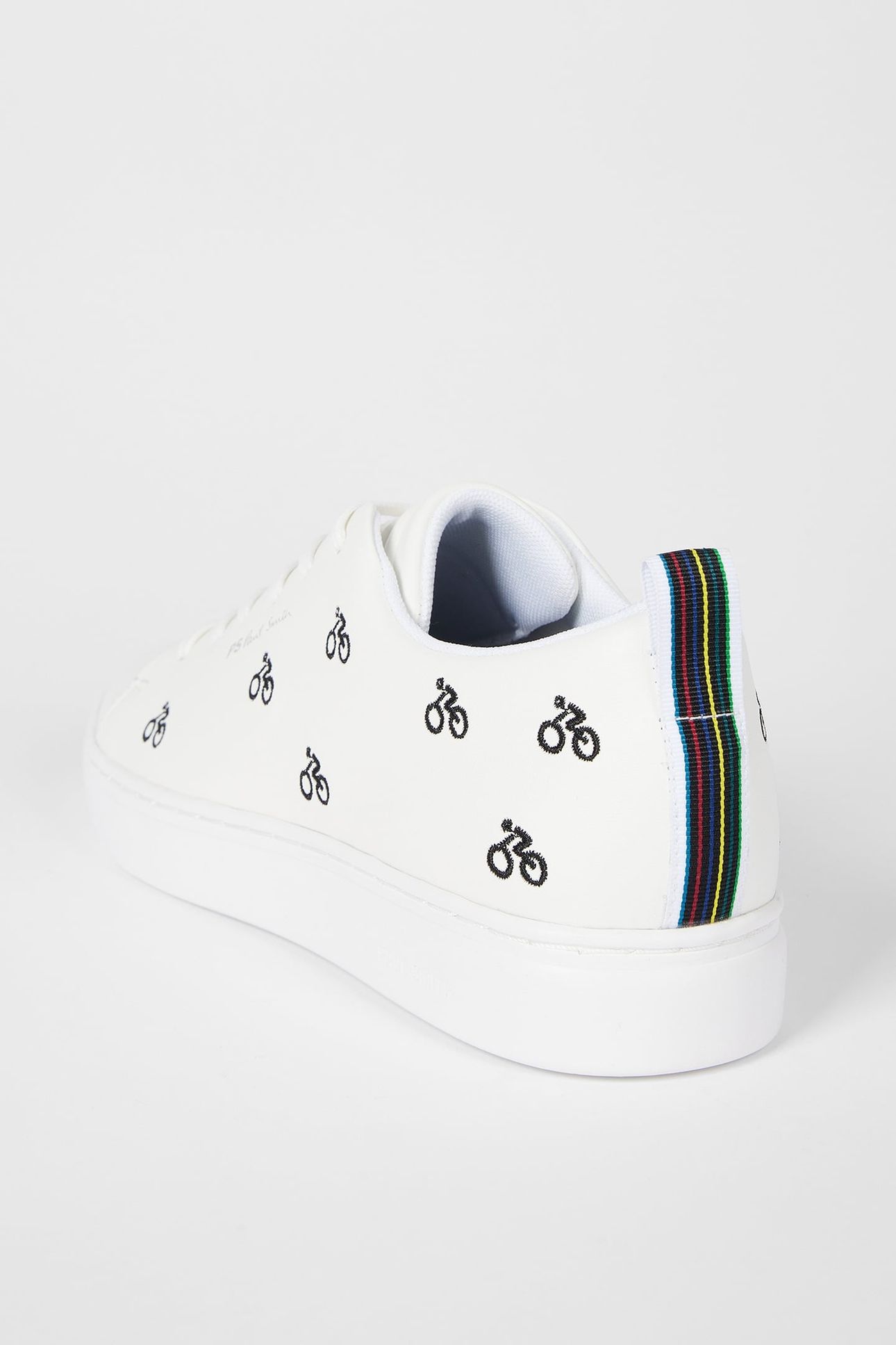 MENS SHOE LEE WHITE CYCLE EMBROIDERY WHITE 3