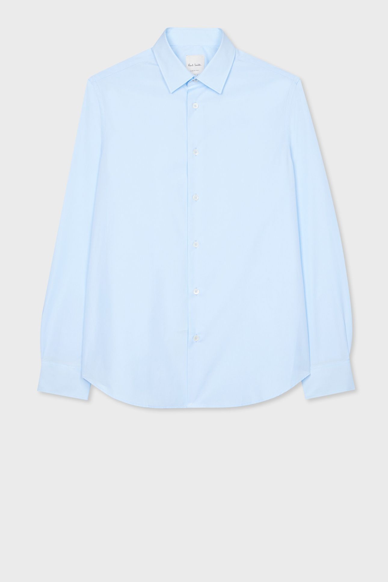 MENS S/C SLIM FIT SHIRT LIGHT BLUE 4
