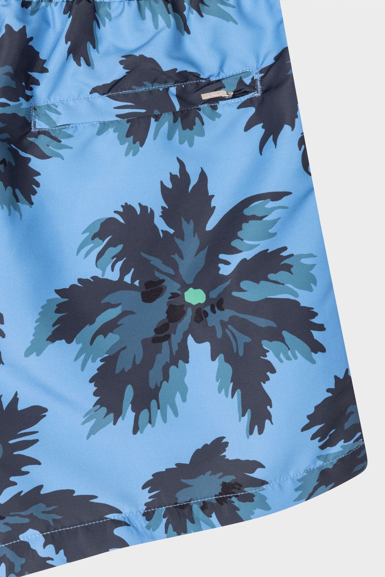 MEN SWIM SHORT PALM BURST NAVY 8