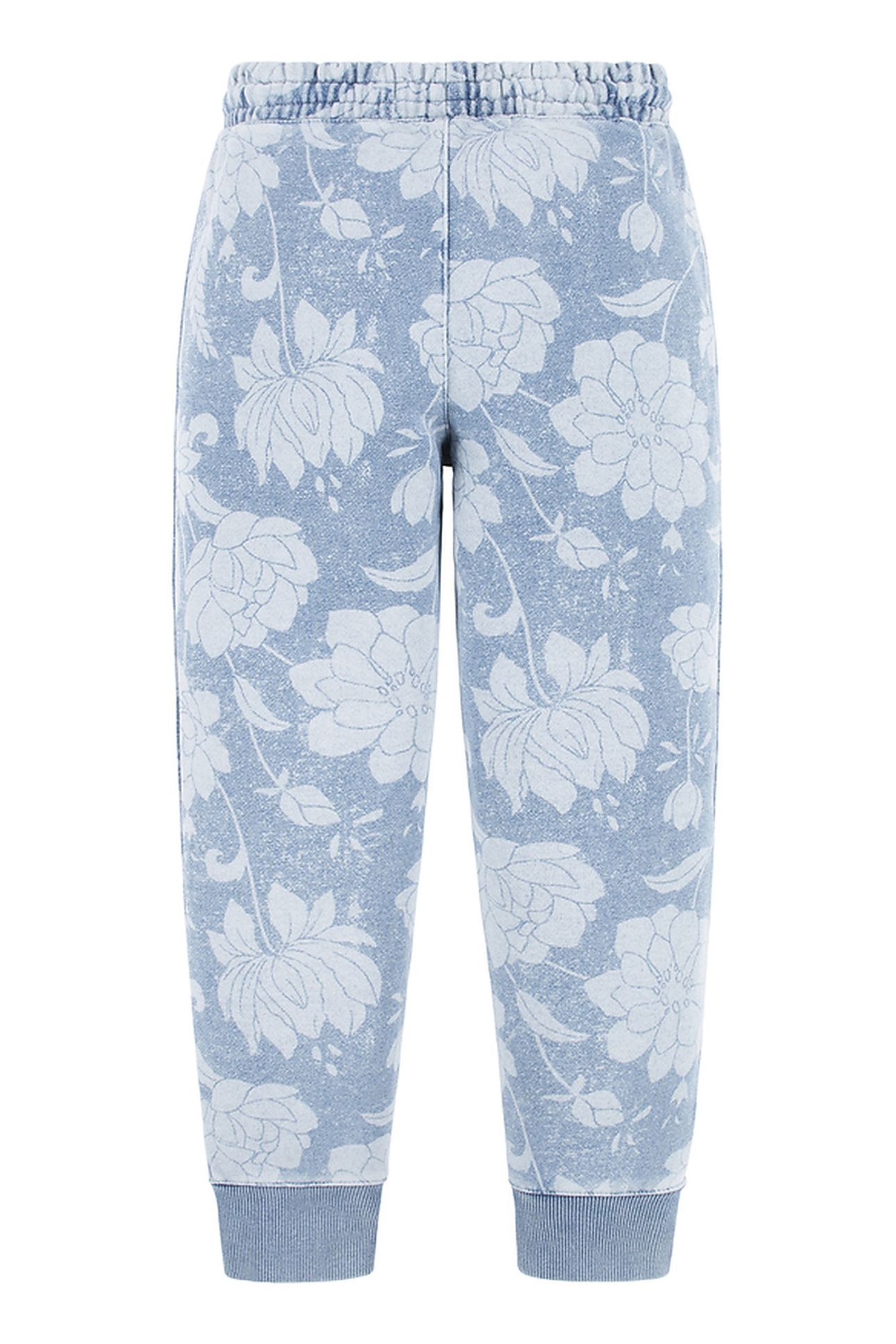 GIRLS DISCHARGE JOGGER INDIGO LIGHT FLORAL 2