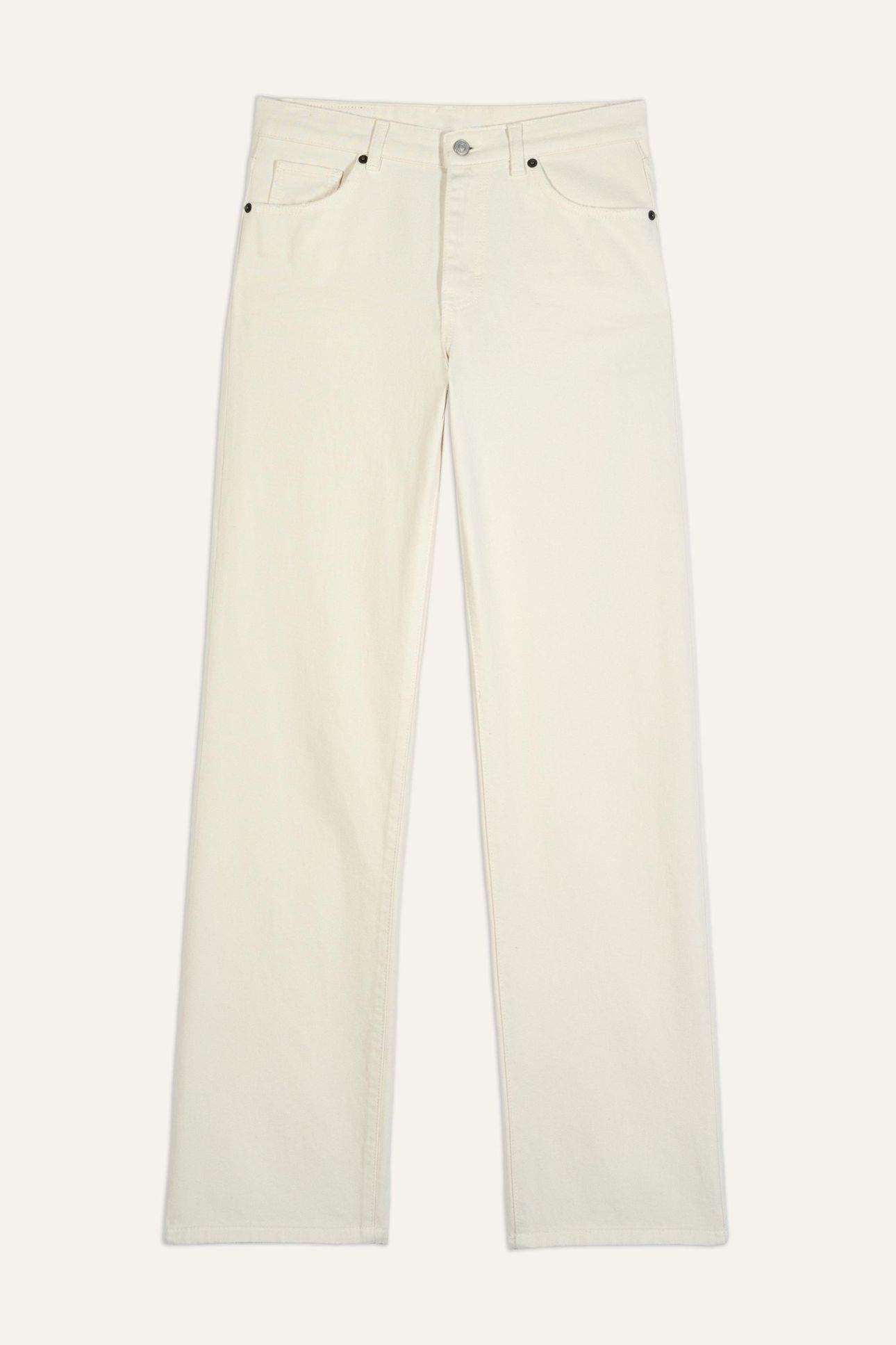 STRAIGHT TROUSERS ECRU 5