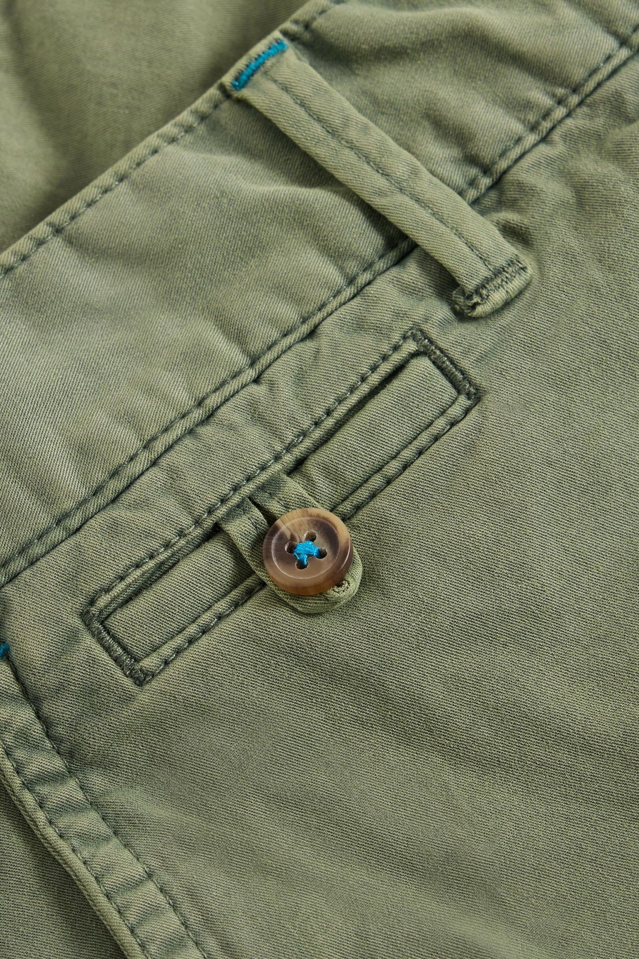HAYLEY ORGANIC CHINO SHORT MID GREEN 6