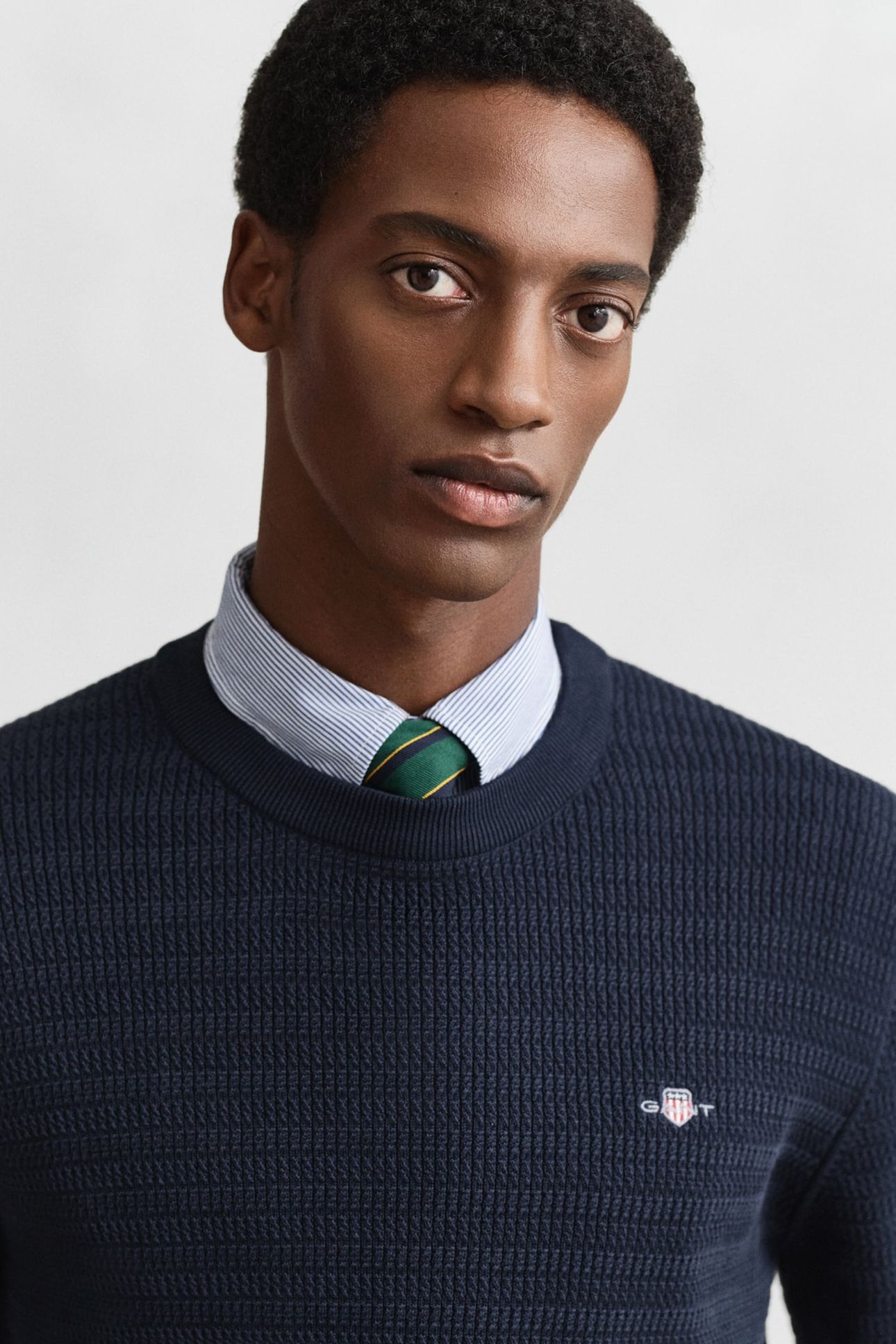 MINI CABLE C-NECK EVENING BLUE 5