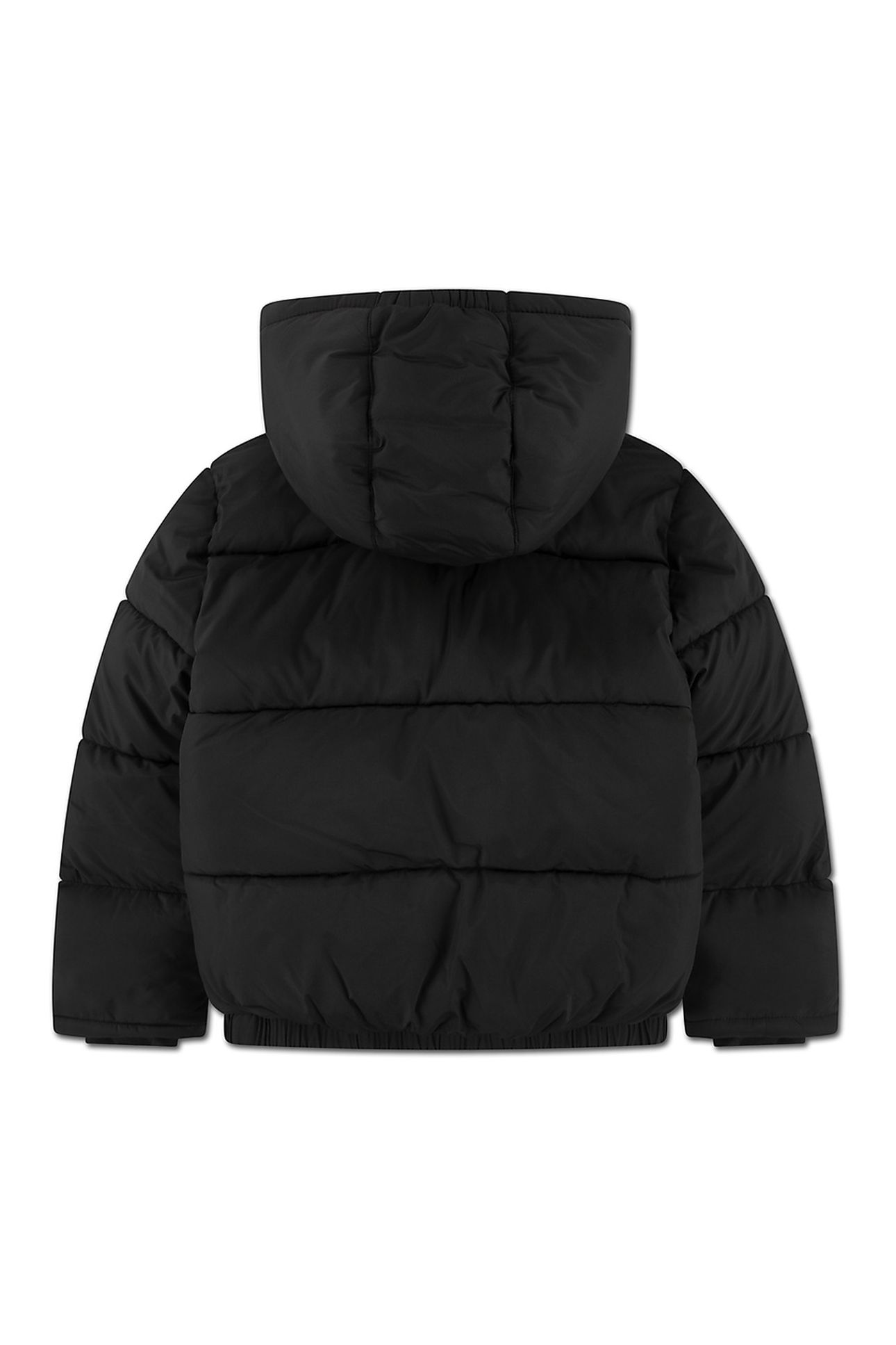 BOYS HVWT PUFFER WITH LOGO ELAS BLACK 2