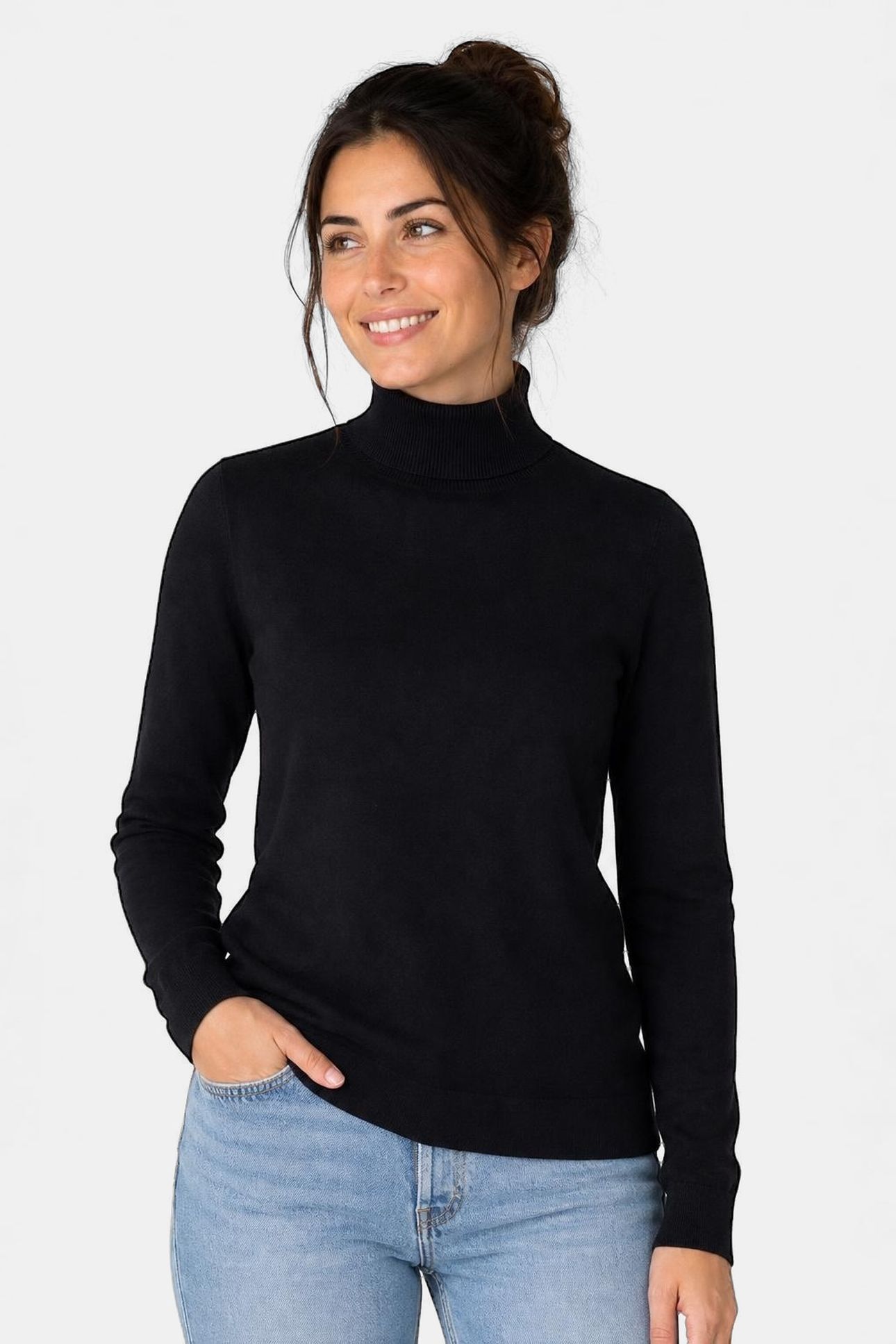ROLL NECK SWEATER NAVY 1