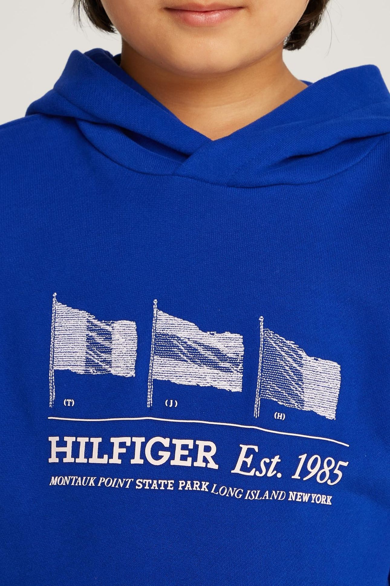 BOYS WAVING FLAG HOODIE WEDGE BLUE 5