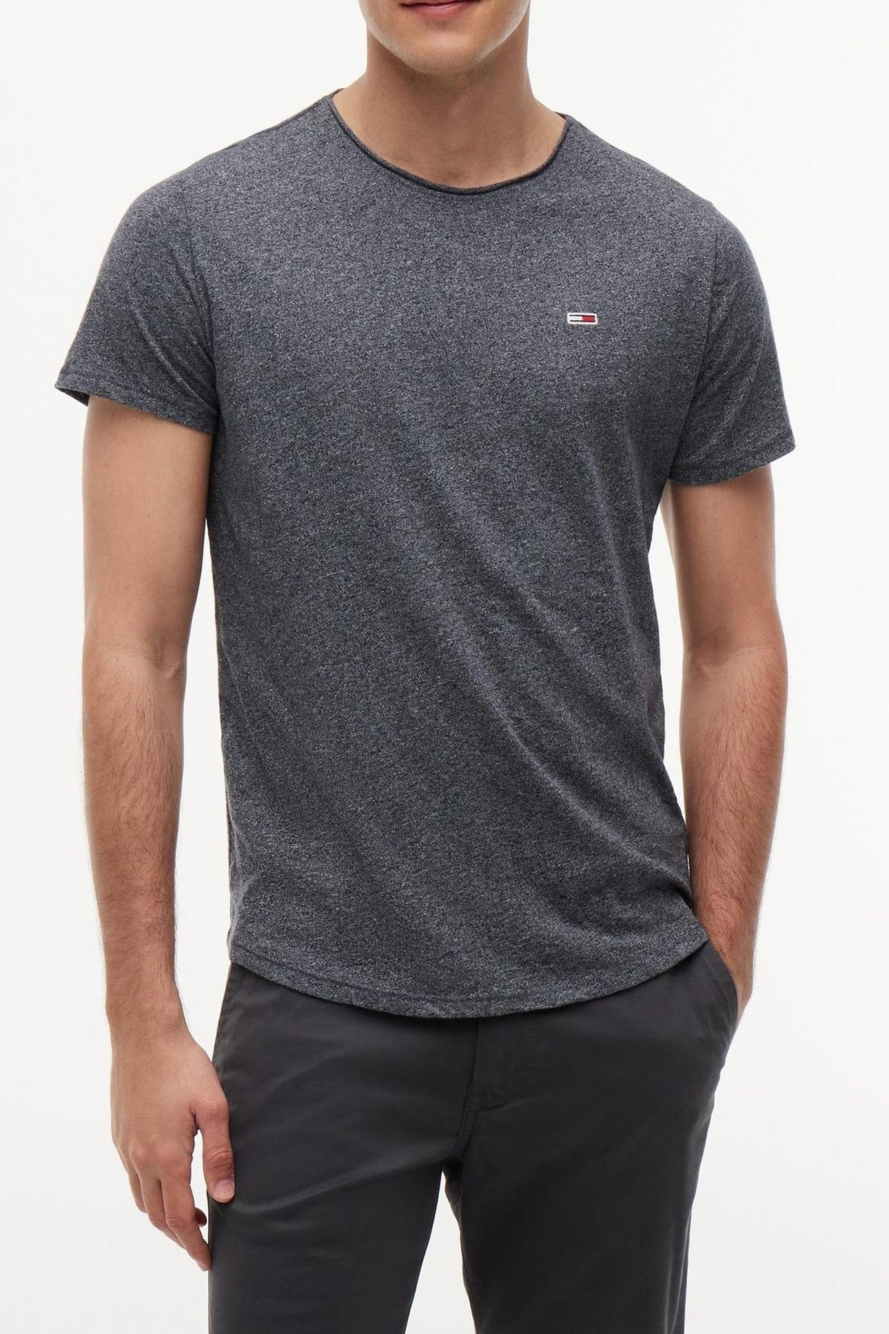 TJM XSLIM JASPE C NECK TWILIGHT NAVY 1
