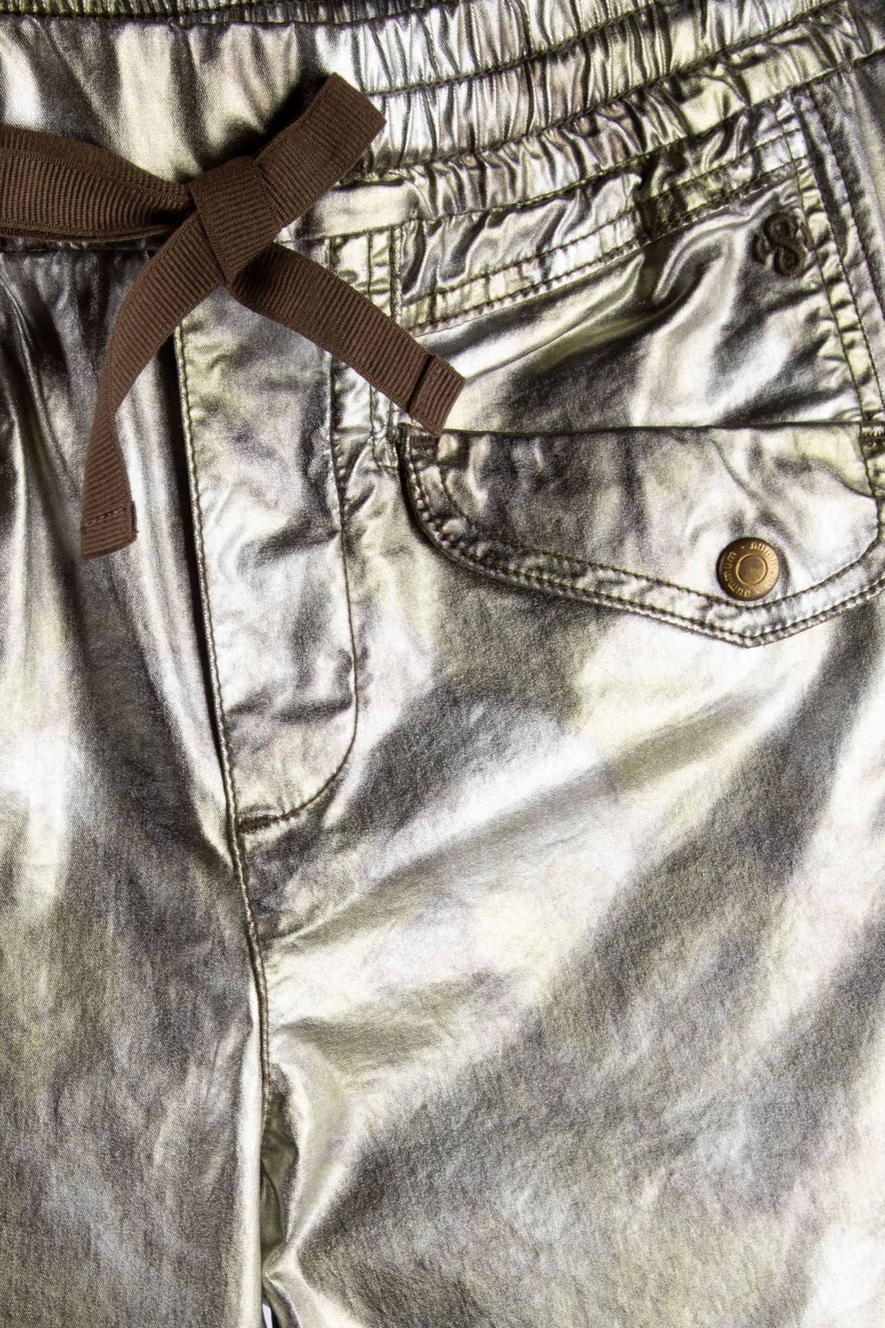 JOGGER PANTS METALLIC CAMOU STRETCH TWILL OLIVE 4