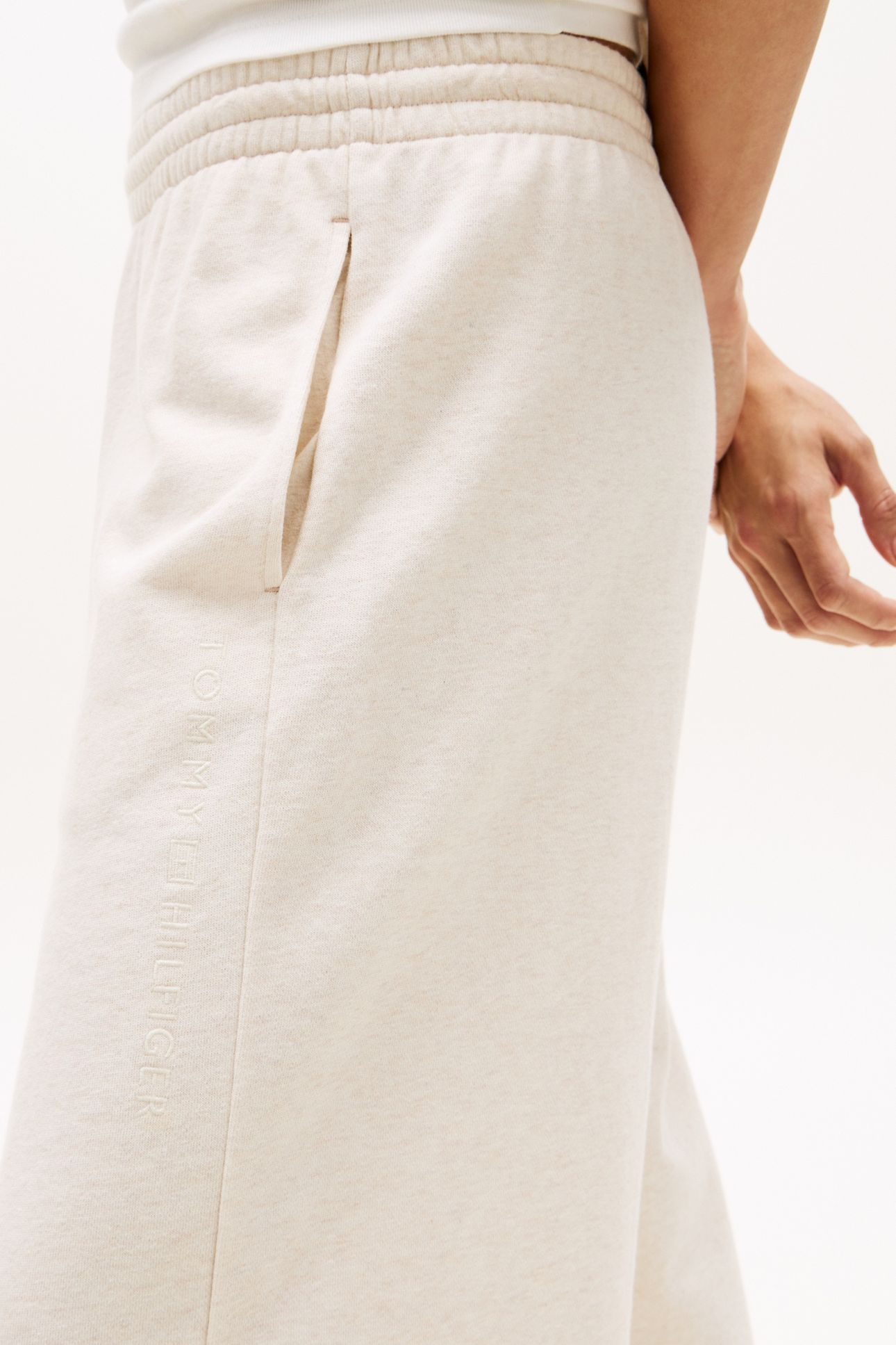 WIDE LEG PANTS BEIGE HEATHER 5