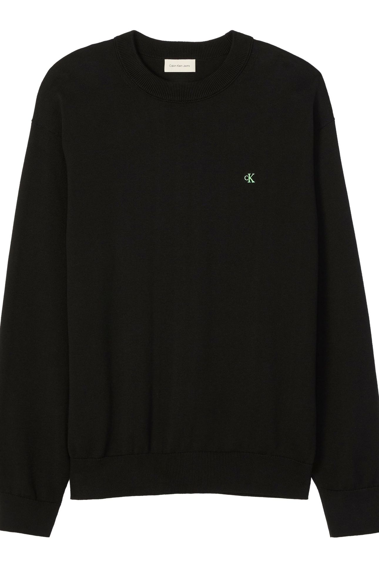 LS COTTON RELAXED CREWNECK BLACK 4