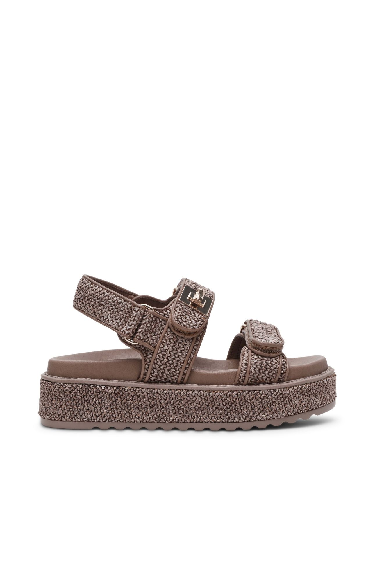 BIGMONA SANDALS CHARCOAL RAFFIA 1