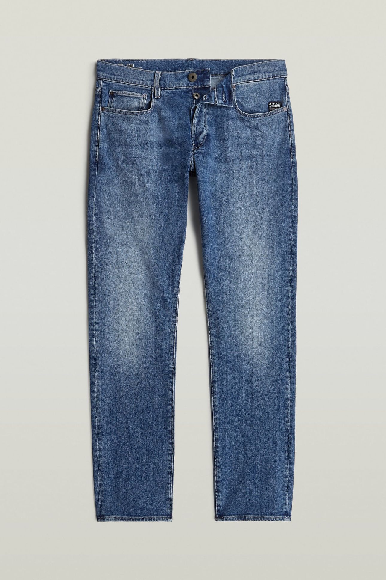 3301 REGULAR TAPERED MEDIUM BLUE 4