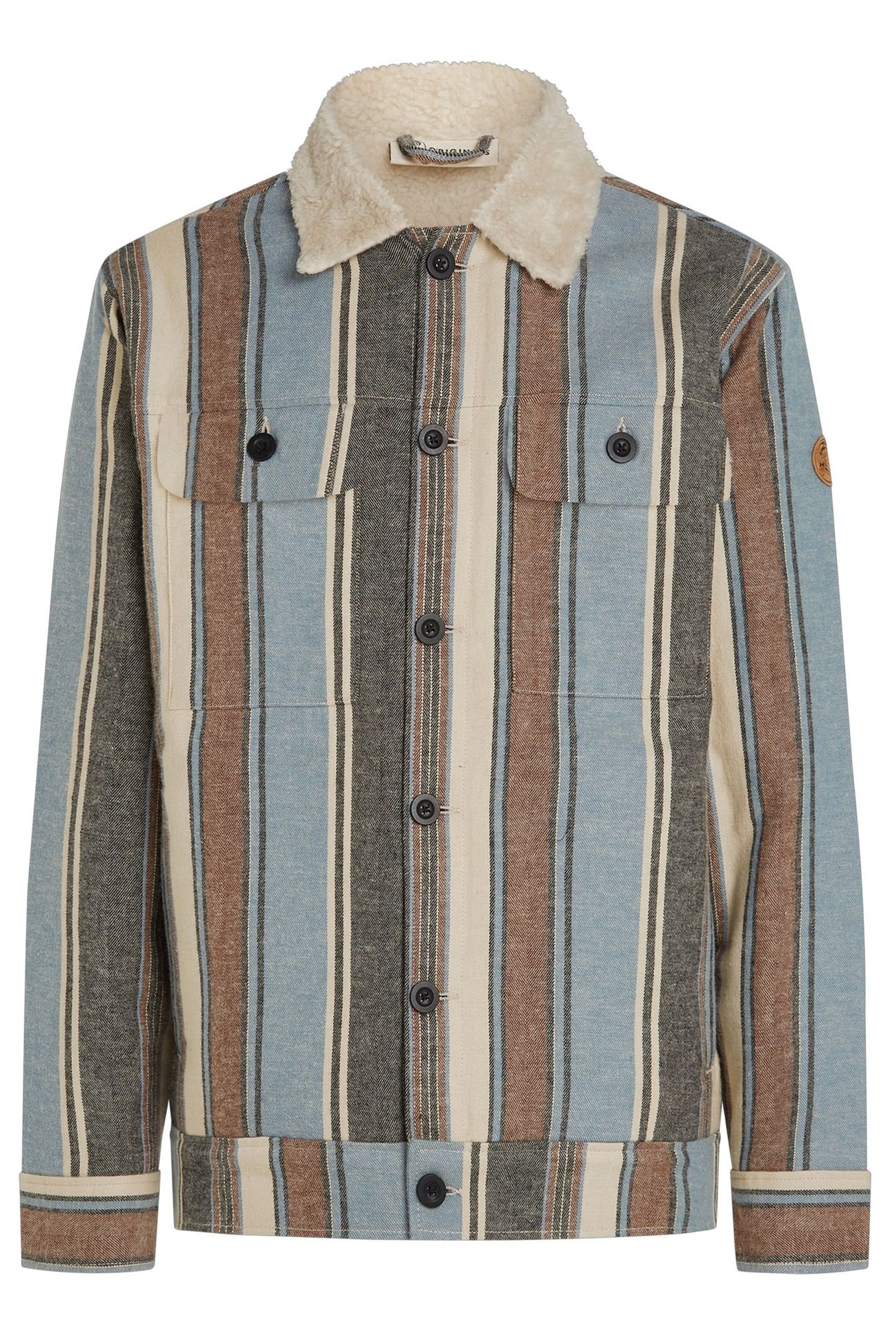 O'RIGINALS FLEECE LINED JACKET BLUE VINTAGE O'NEILL STRIPE 4
