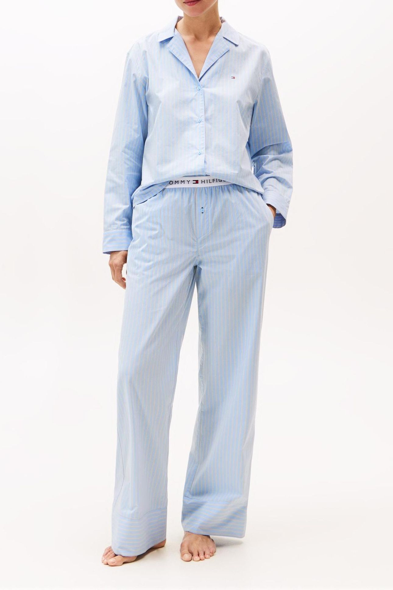 LS STRAIGHT POPLIN SHIRT SILE VESSEL BLUE 1