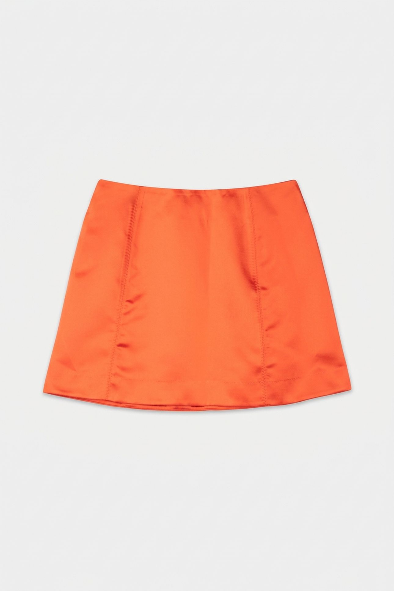 JENTE SATIN SKIRT ORANGE 3