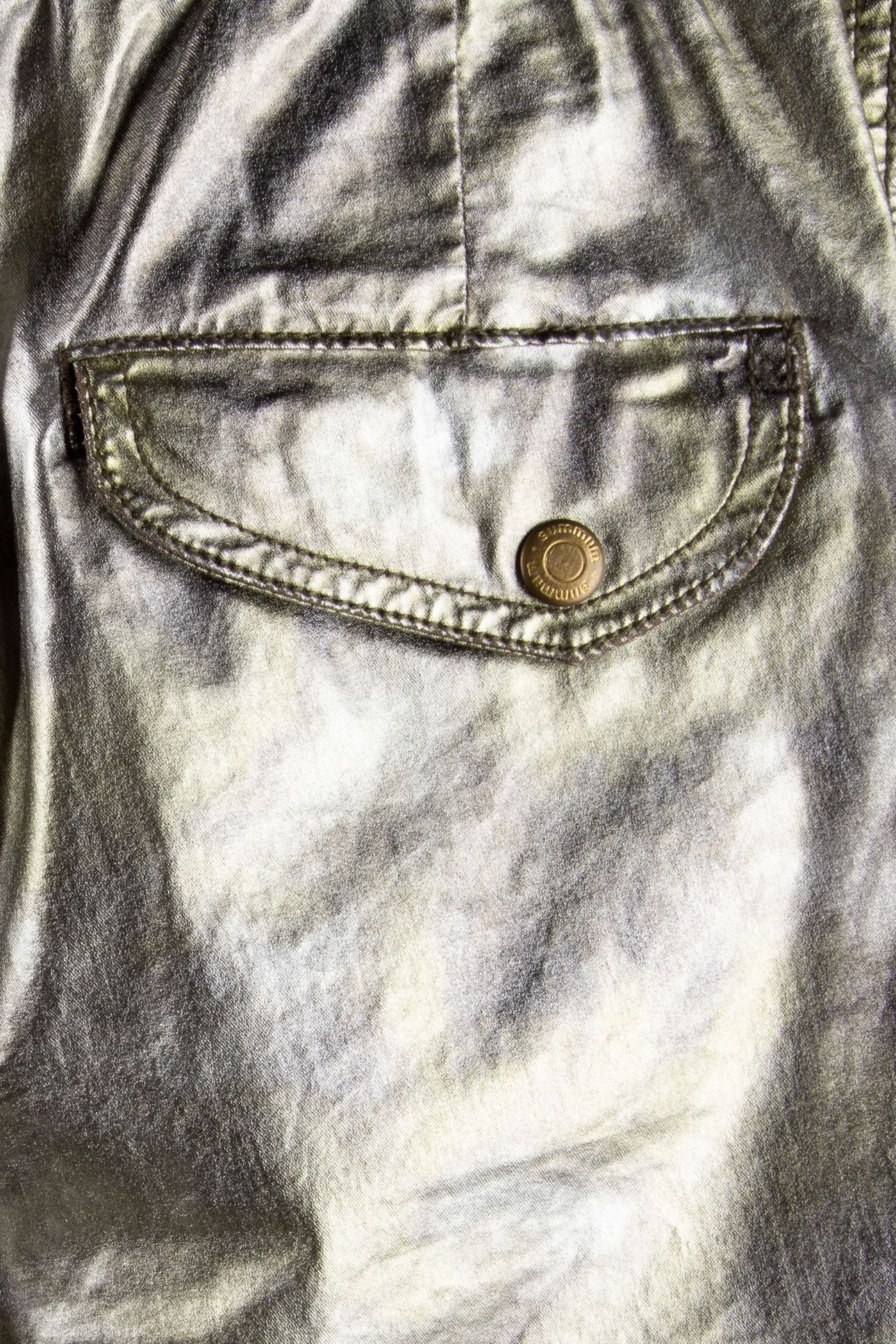 JOGGER PANTS METALLIC CAMOU STRETCH TWILL OLIVE 5