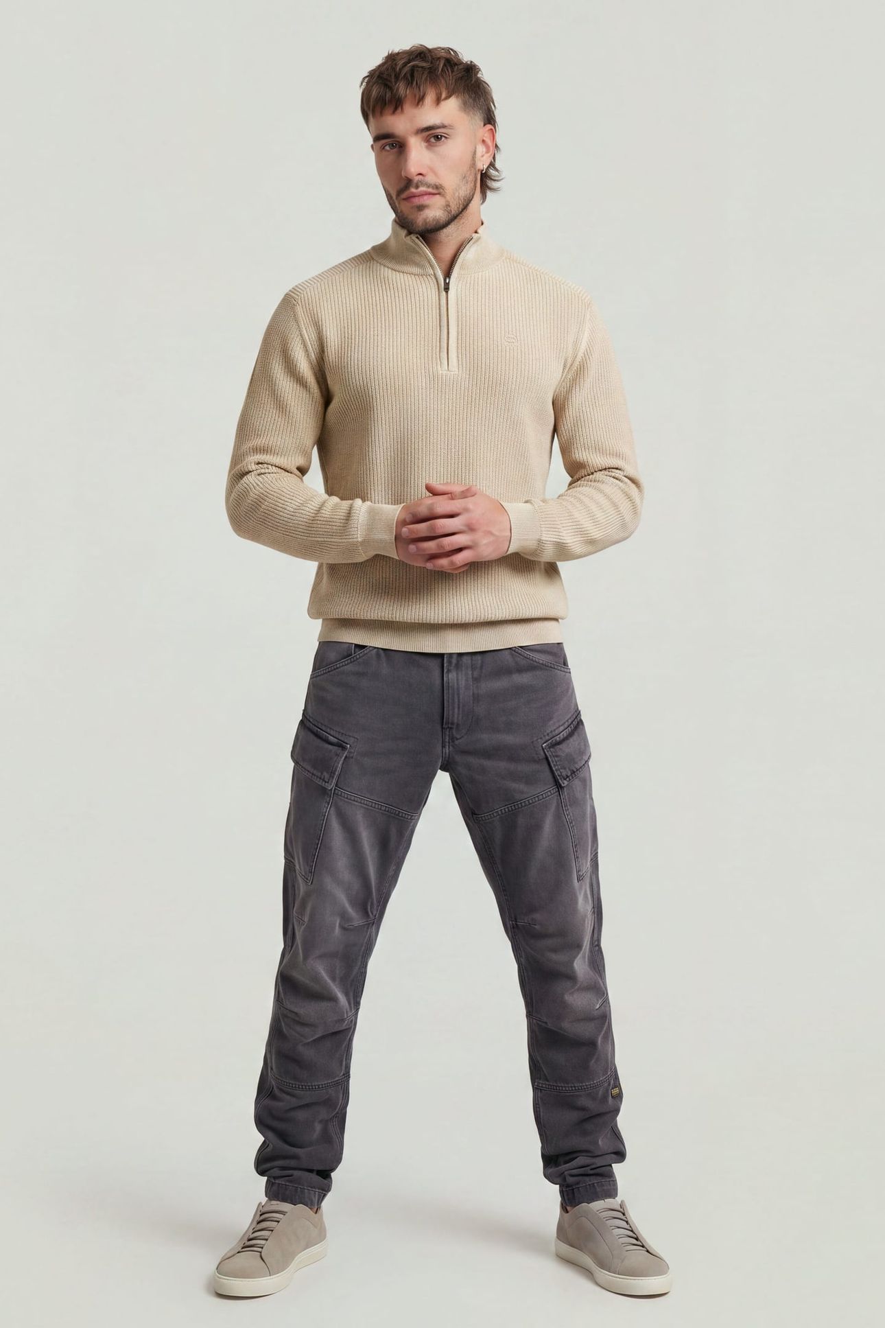 ROXIC ZIP REGULAR TAPERED GREY 3