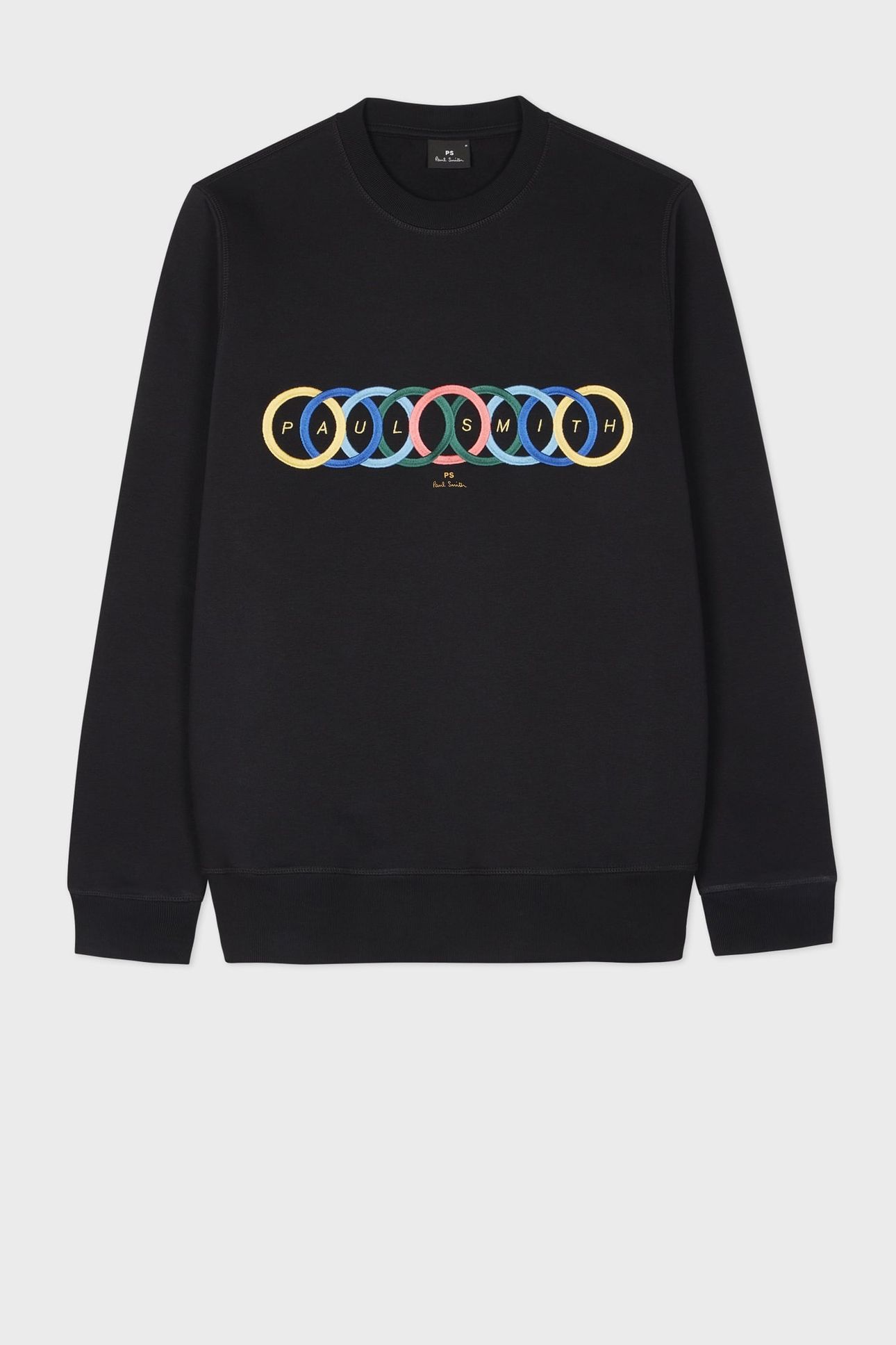 MENS REG FIT SWEATSHIRT CIRCLES BLACK 1