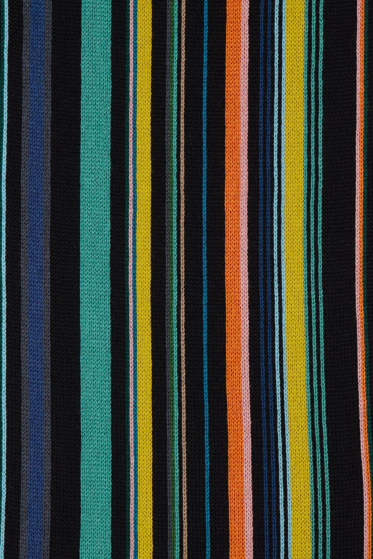 MEN SCARF IVAN STRIPE BLACK 6