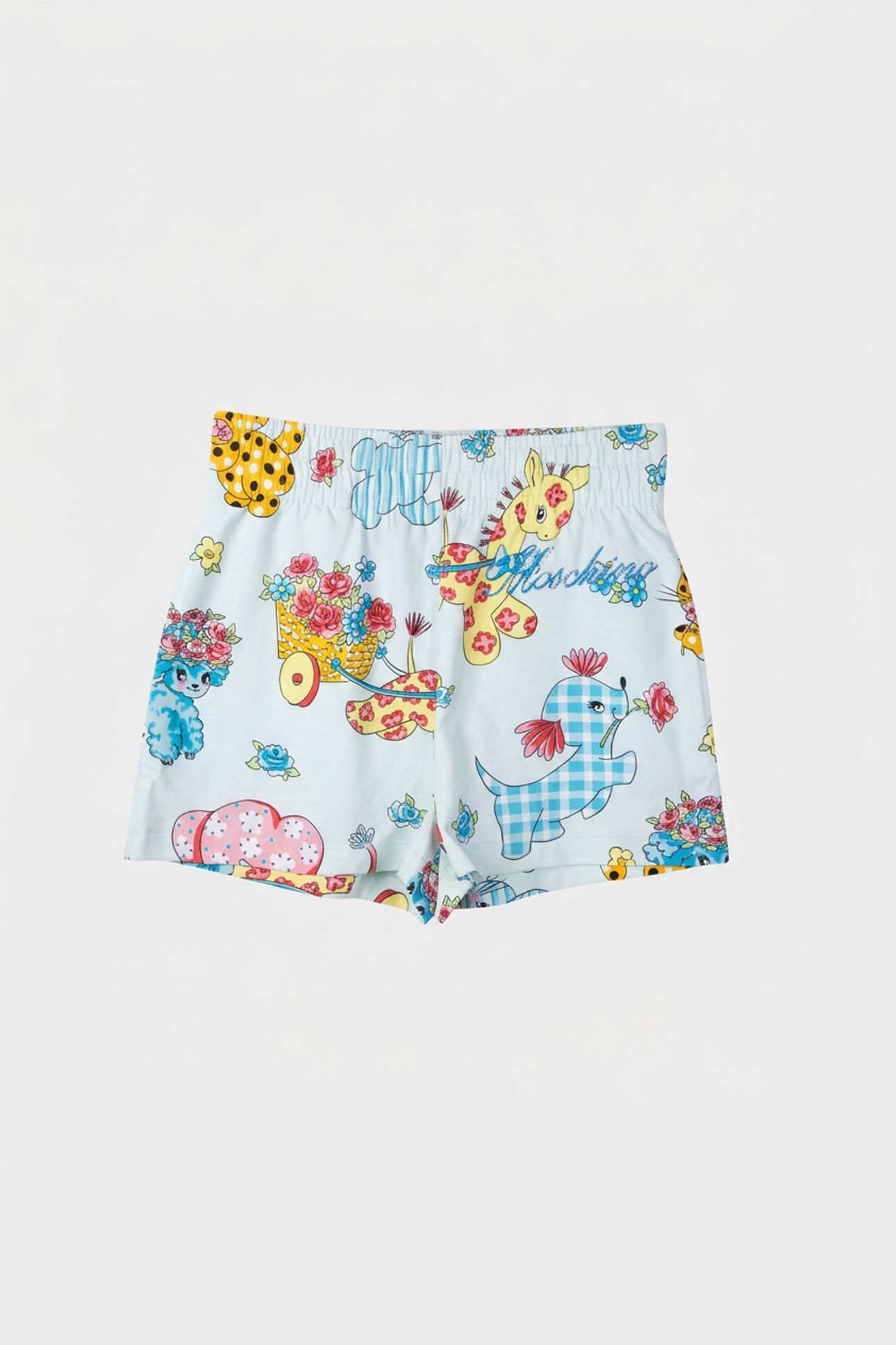 CALICO ANIMALS FLEECE SHORTS BLUE 3