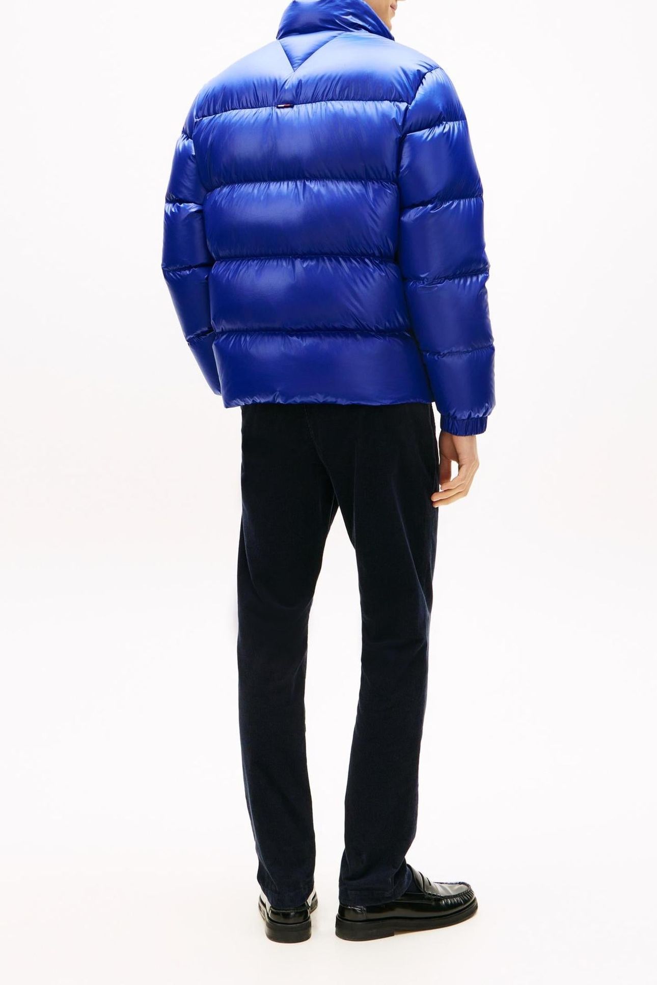 SHINY DOWN STAND PUFFER WEDGE BLUE 2