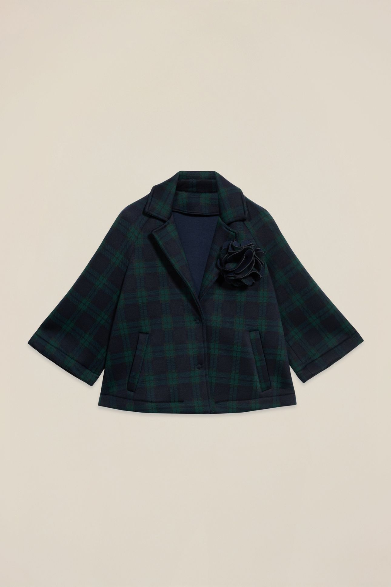 SCUBA CAPE WITH BROOCH BLUE 1