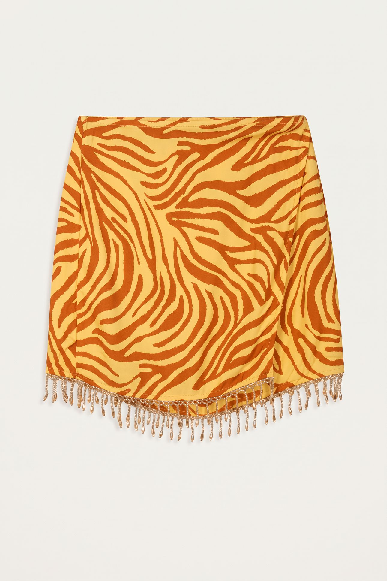 ESCONDIDA SUNSET SKIRT ORANGE ZEBRA PRINT 3