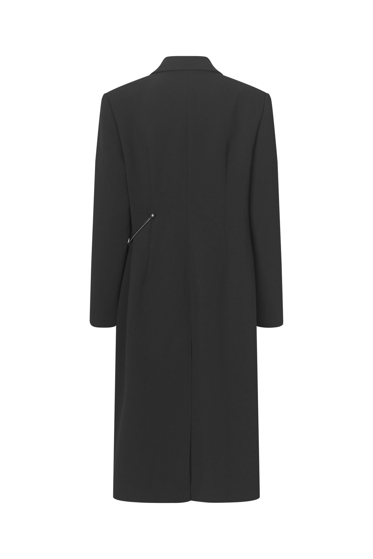 STRAIGHT LONG SLEEVE COAT BLACK 4