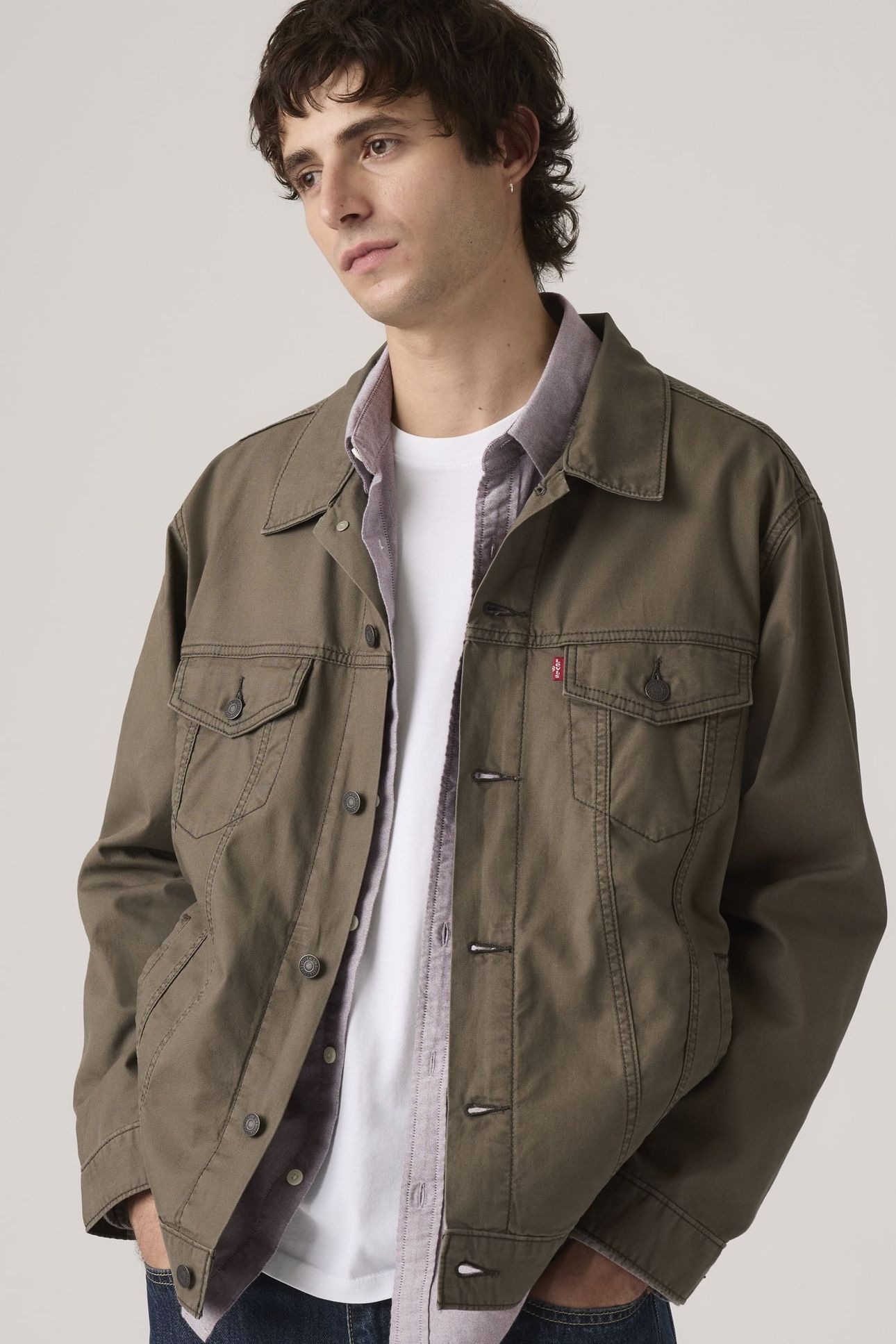 RELAXED TYPE III TRUCKER JACKET MAITAKE BROWN 3