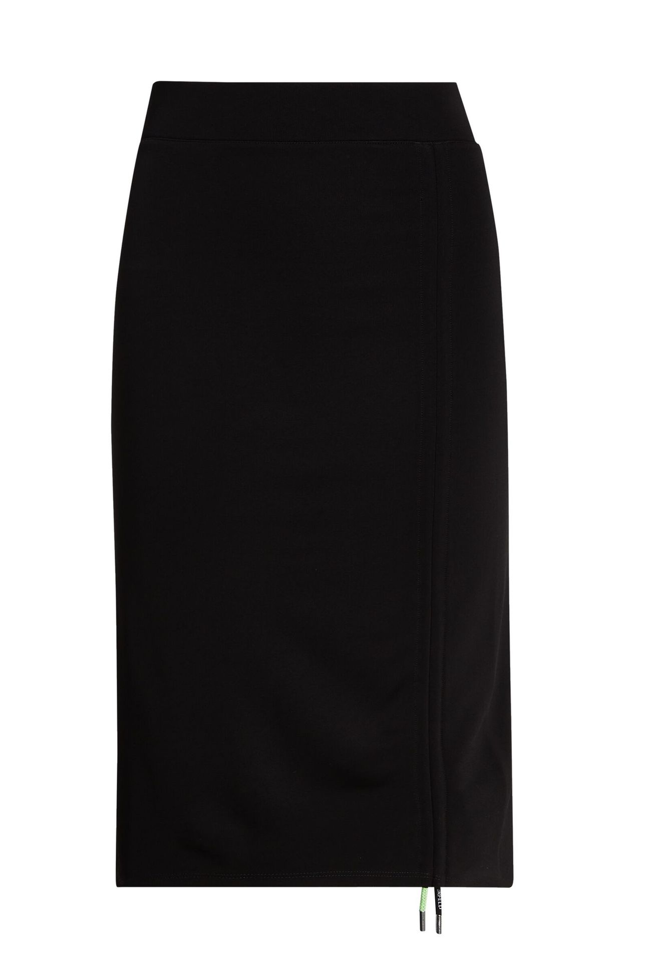 BRANDED CORD SKIRT BLACK 1
