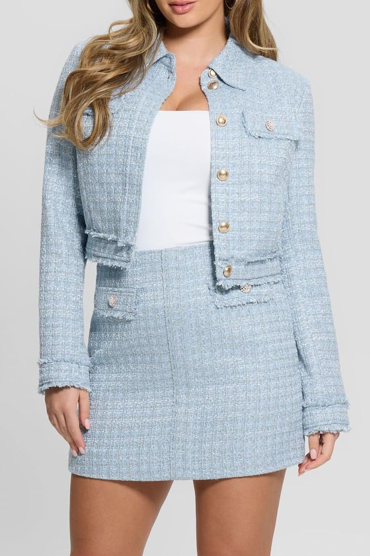 DAPHNEE CROPPED JACK LIGHT BLUE/WHITE COM 3