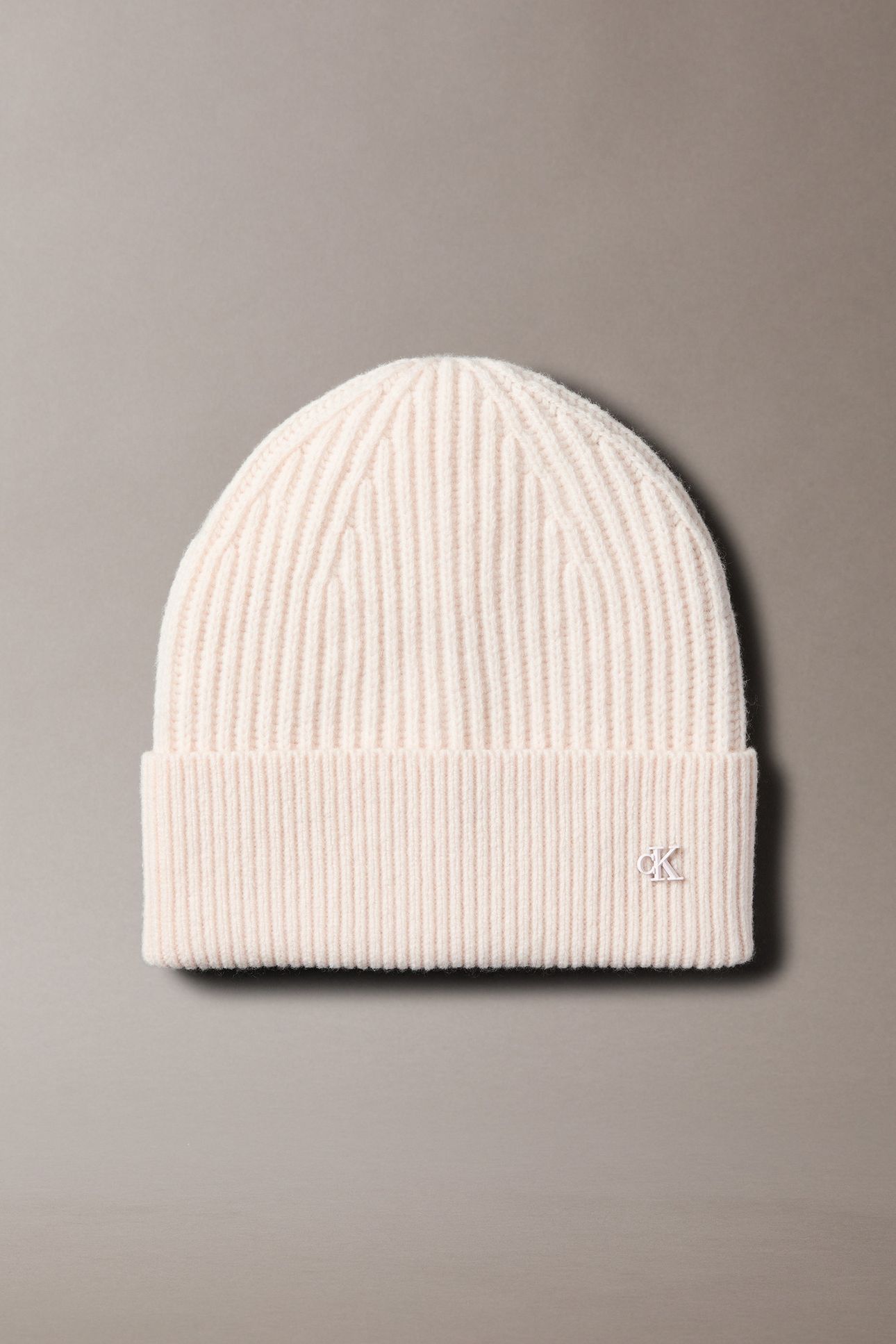 CK METAL WOOL BEANIE TENDER BLUSH 1