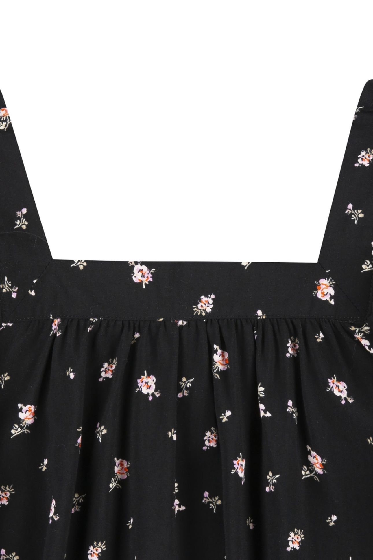 GIRLS WOVEN TOP BLACK 3