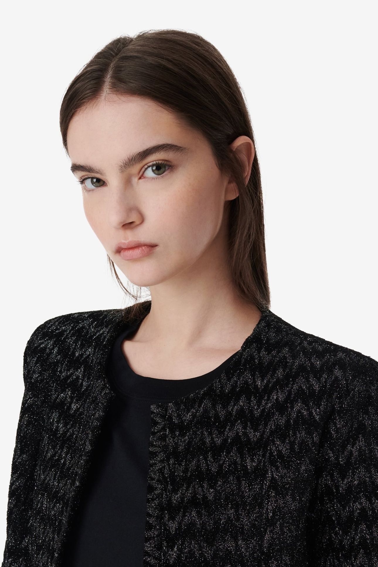 LUANE JACKET BLACK LUREX 5
