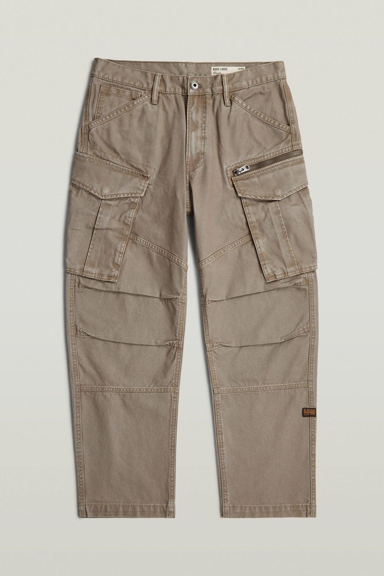ROVIC 3D LOOSE DENIM BROWN 4