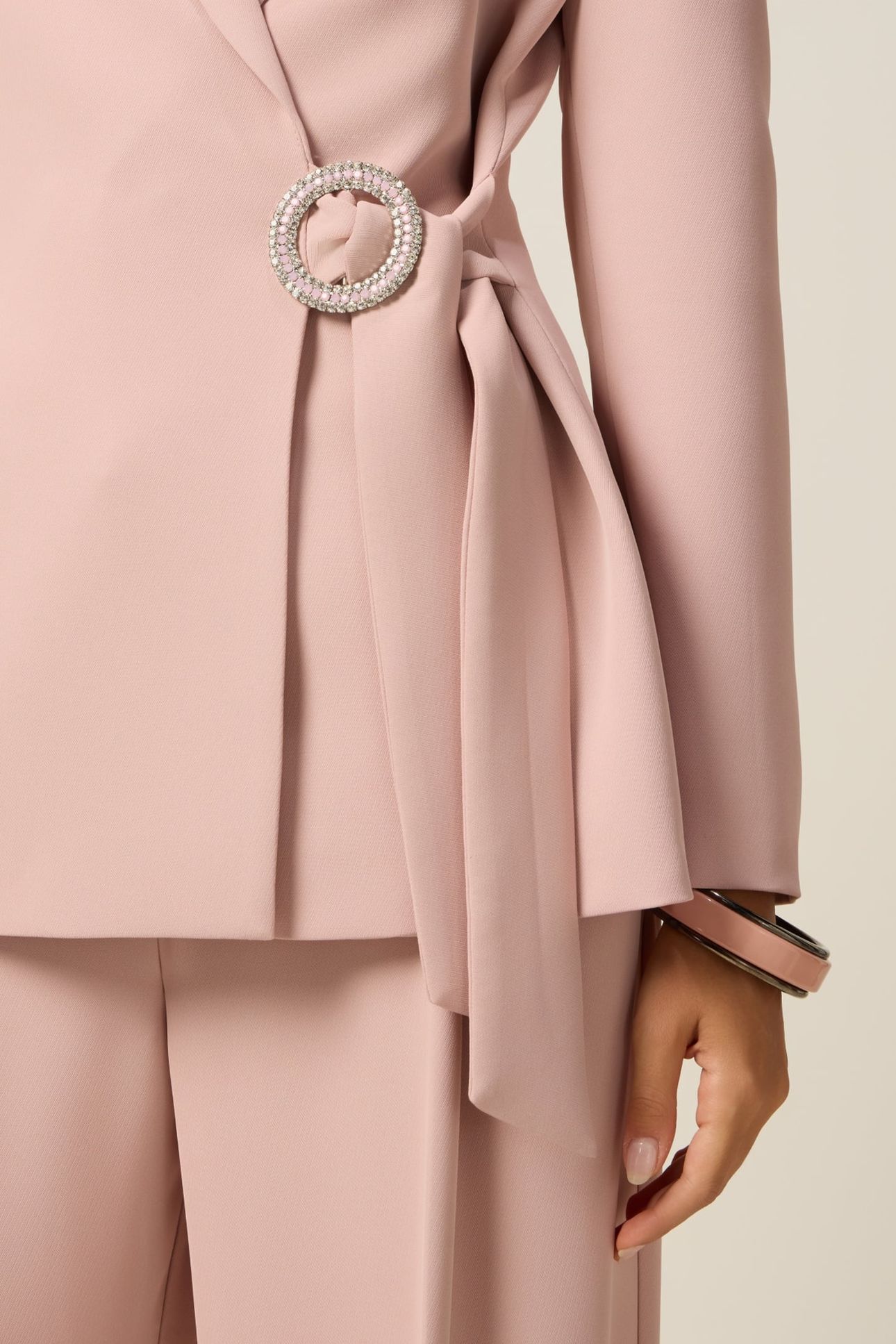 BLAZER WITH JEWEL BUCKLE PINK 5