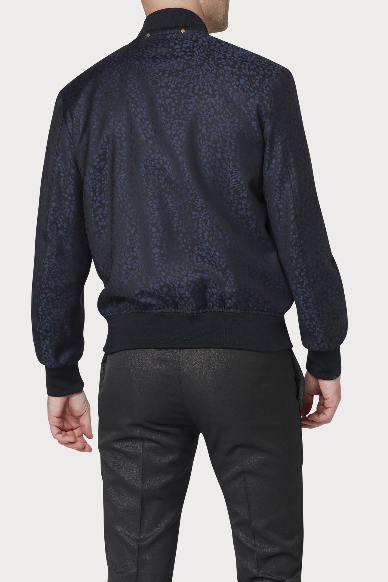 MENS REGULAR FIT BOMBER JACKET VERY DARK NAVY 4