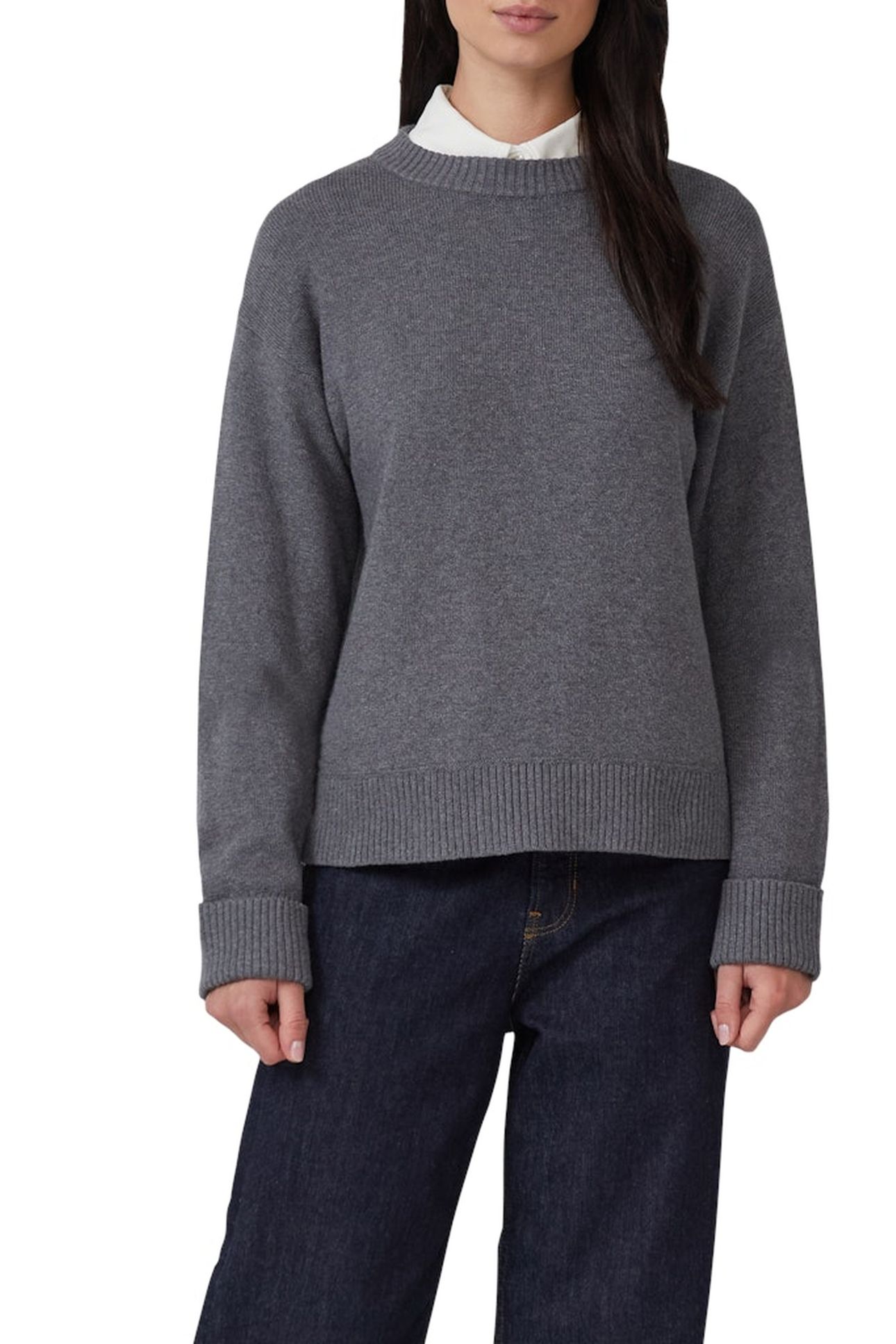 S.OLIVER PULLOVER GREY/BLACK 1
