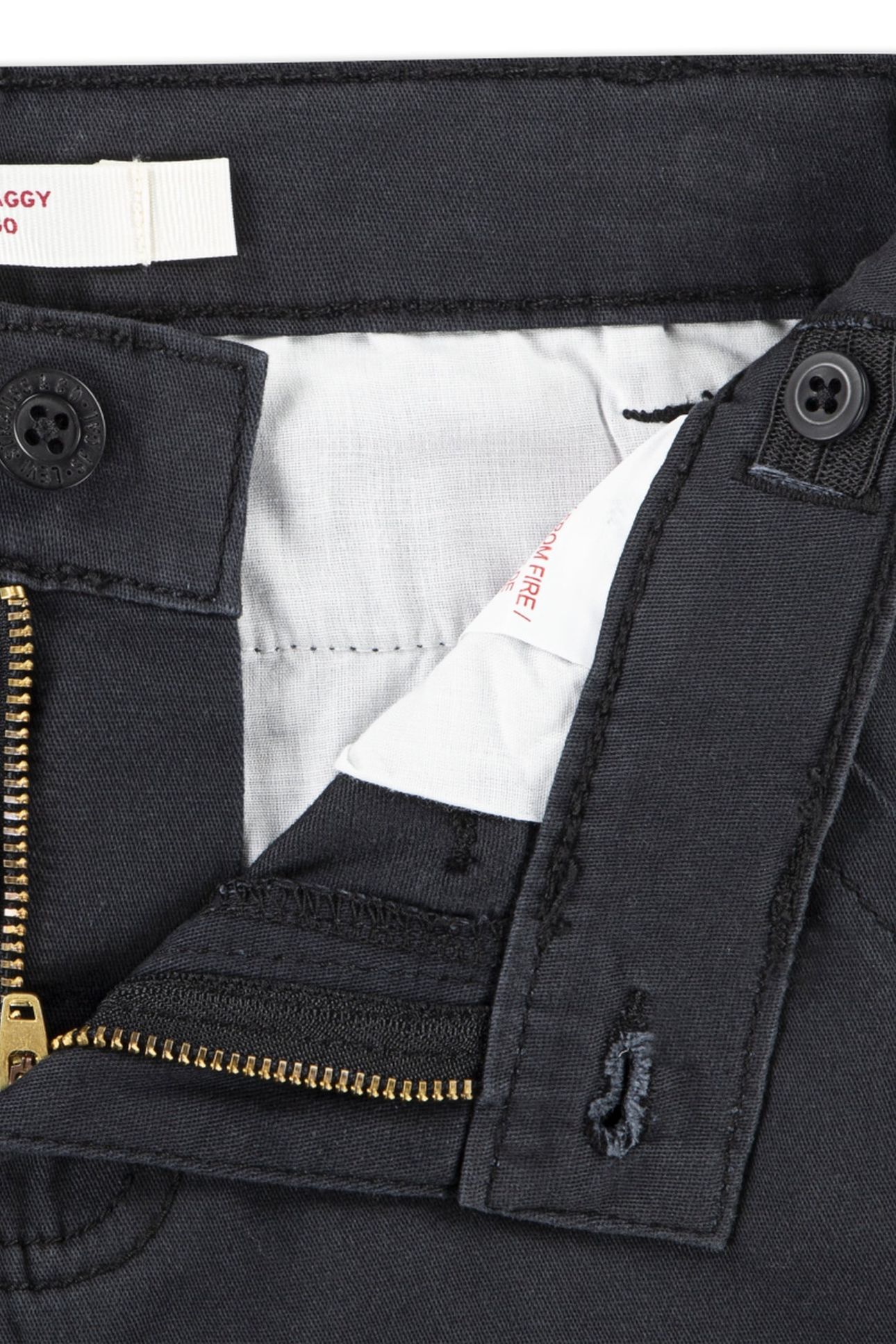 BOYS 578 BAGGY FIT CARGO PANTS JET BLACK 4