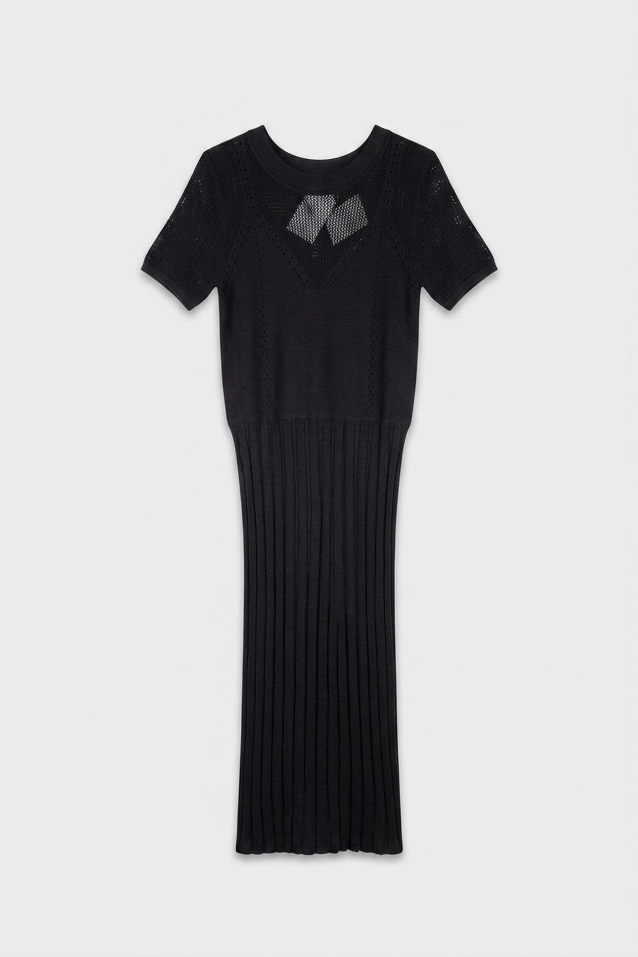 KNIT DRESS BLACK 3