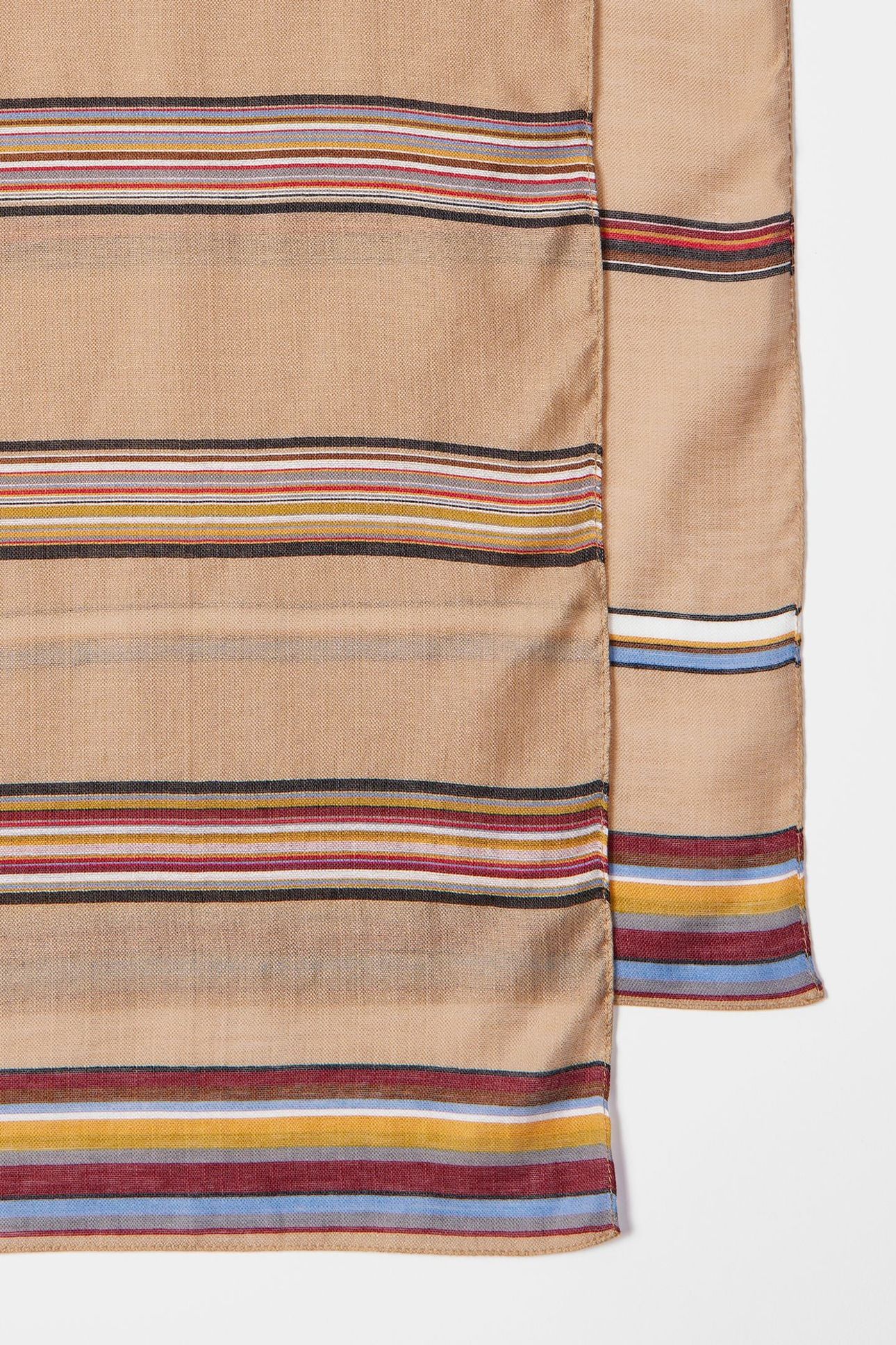 WOMEN SCARF SIGNT STRIPE SAND 7